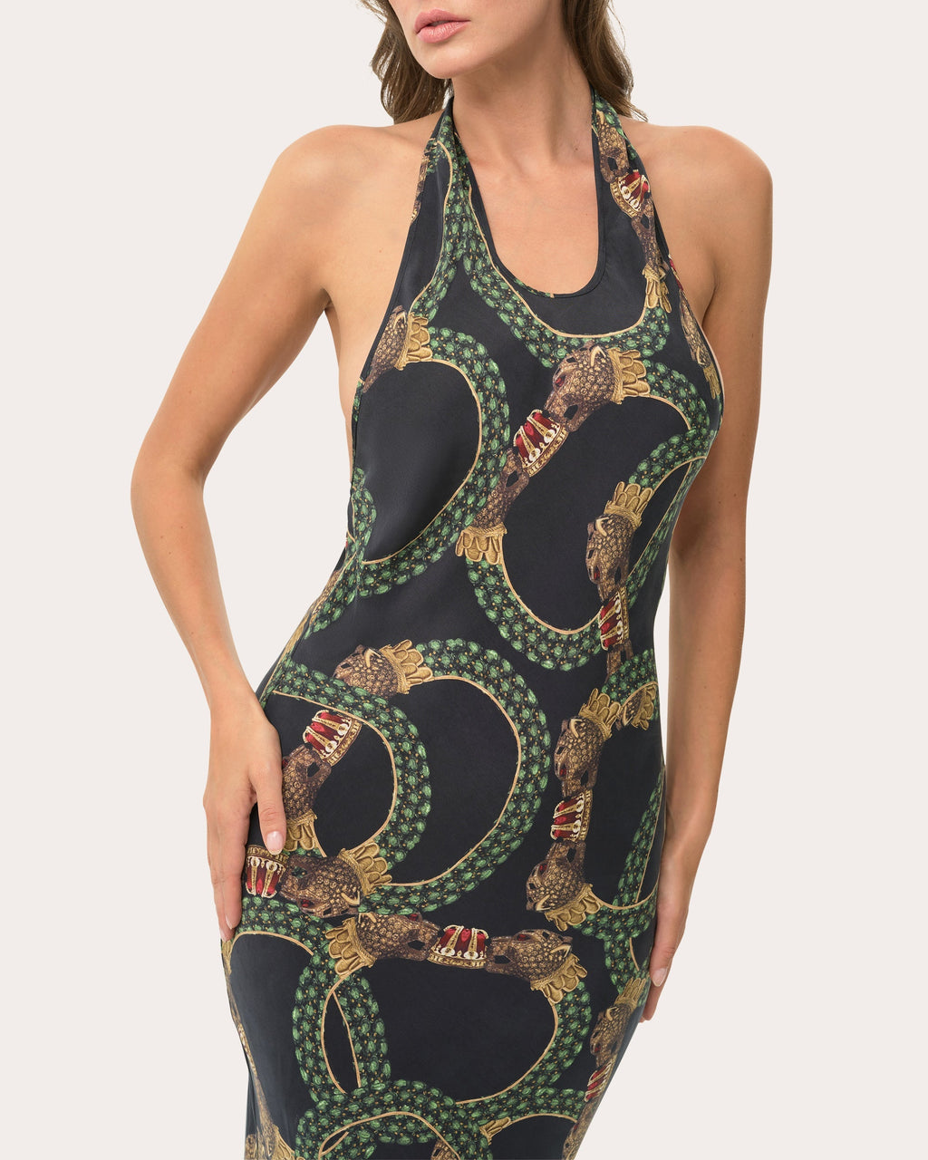 Cilla Convertible Washed Satin Maxi Dress