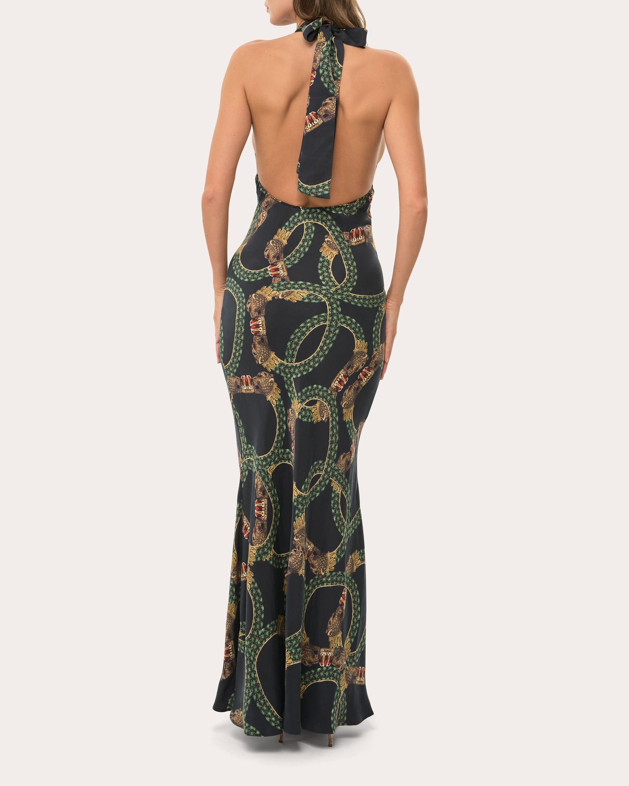 Cilla Convertible Washed Satin Maxi Dress