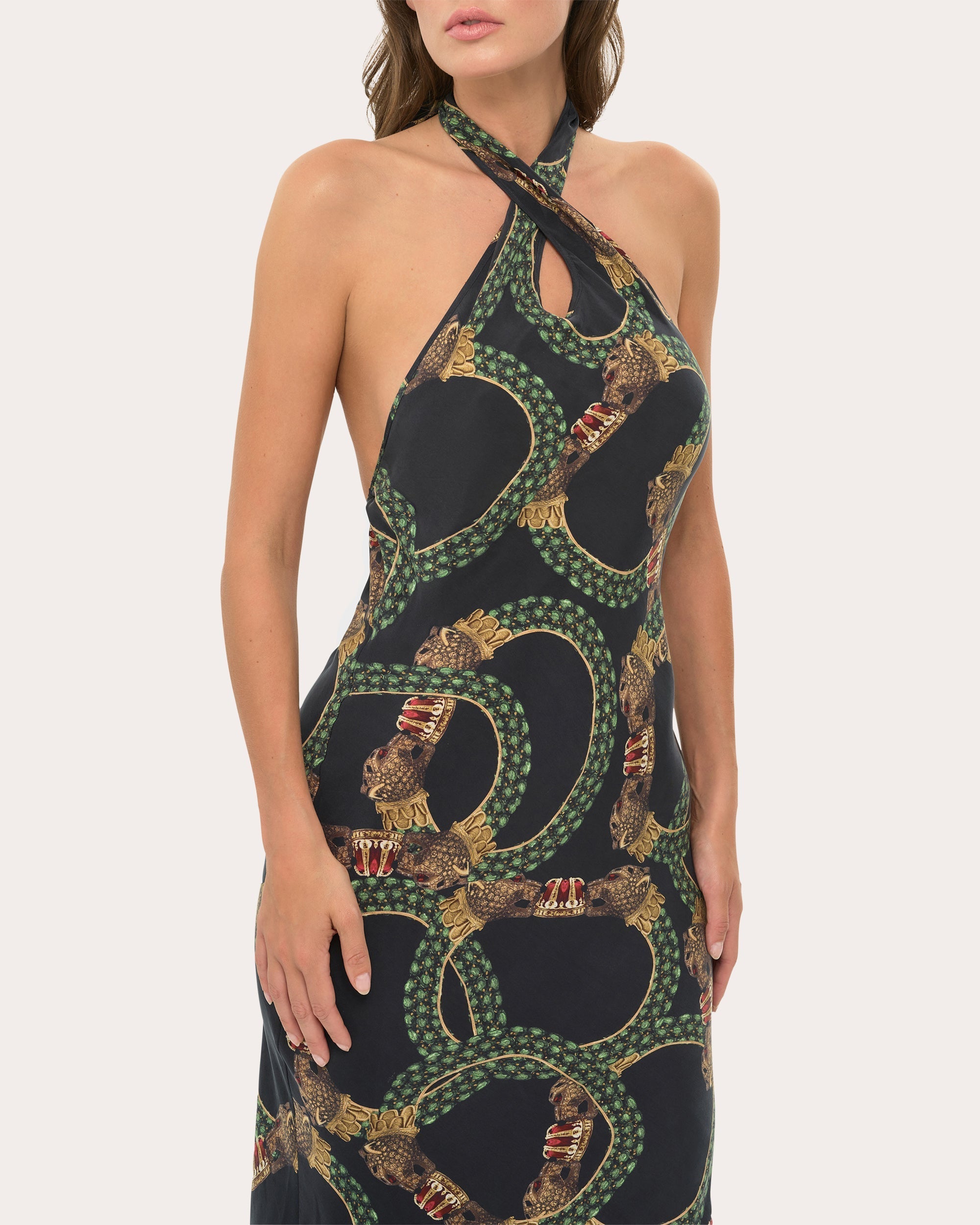 Cilla Convertible Washed Satin Maxi Dress