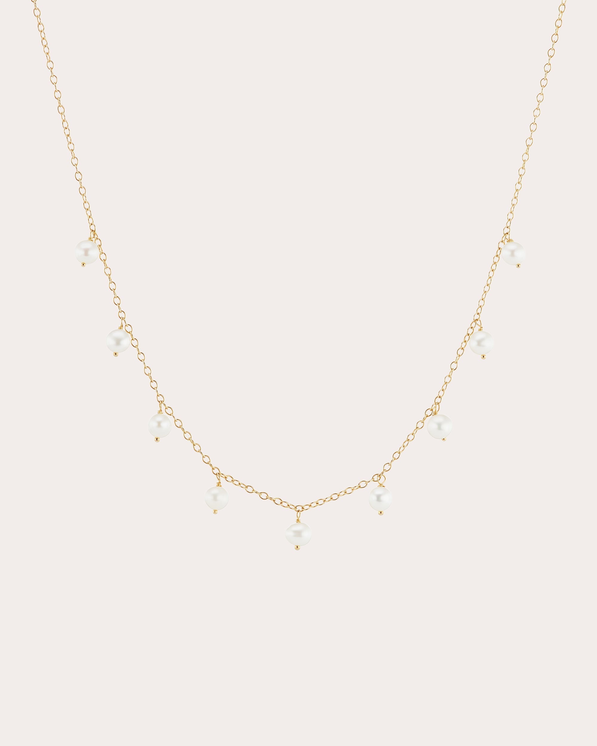 14K Gold Pearl Necklace