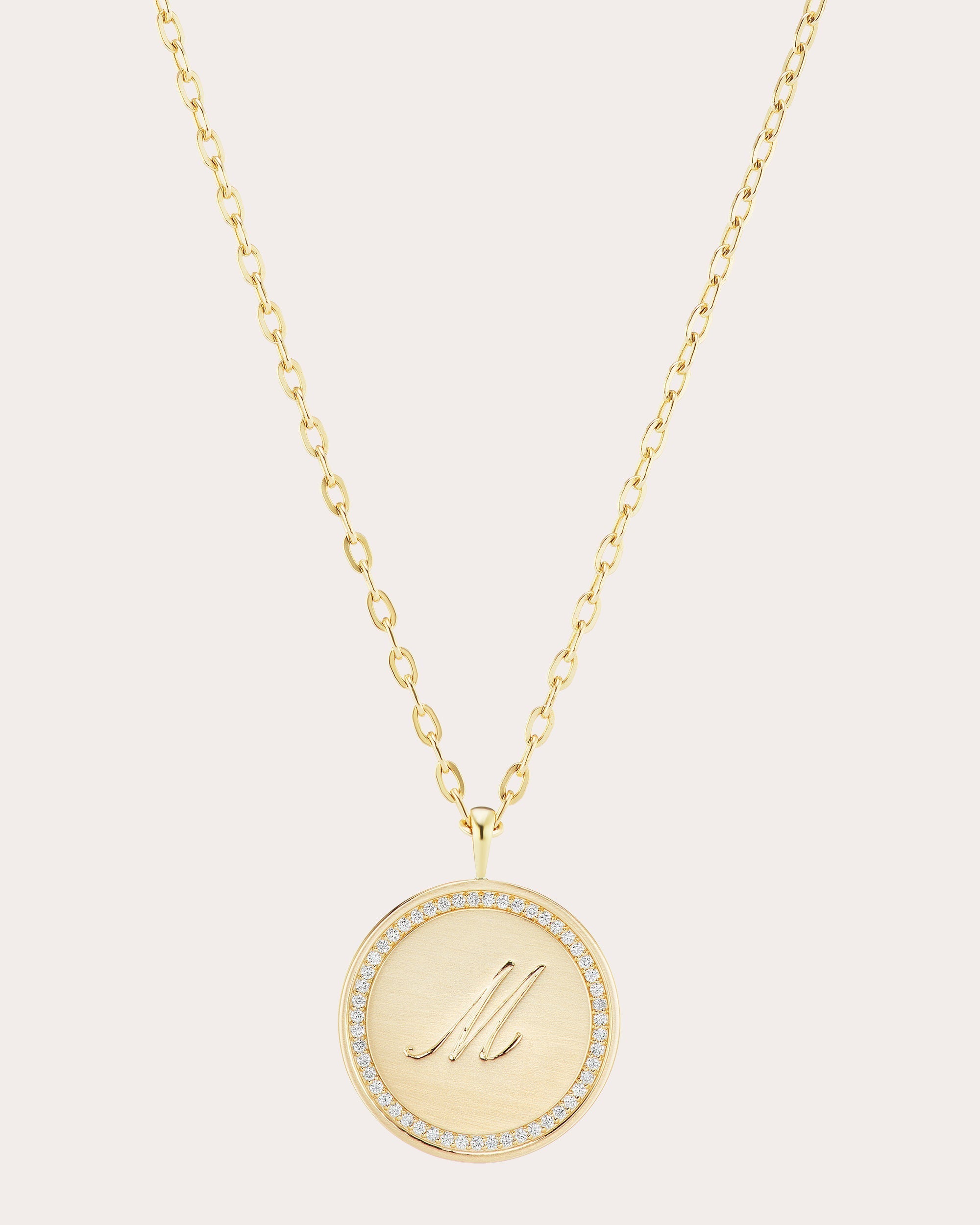 Signature Statement 14K Gold Diamond Pendant Necklace