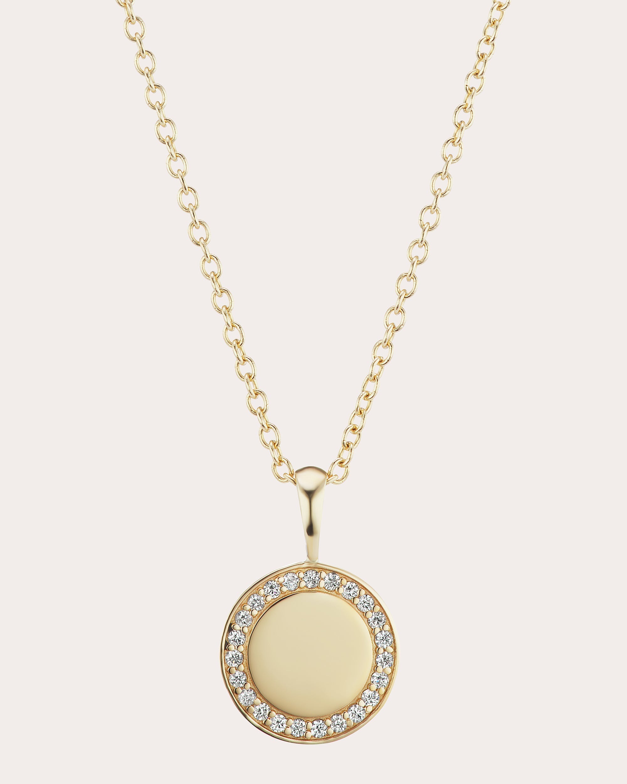 Signature 14K Gold Diamond Pendant Necklace