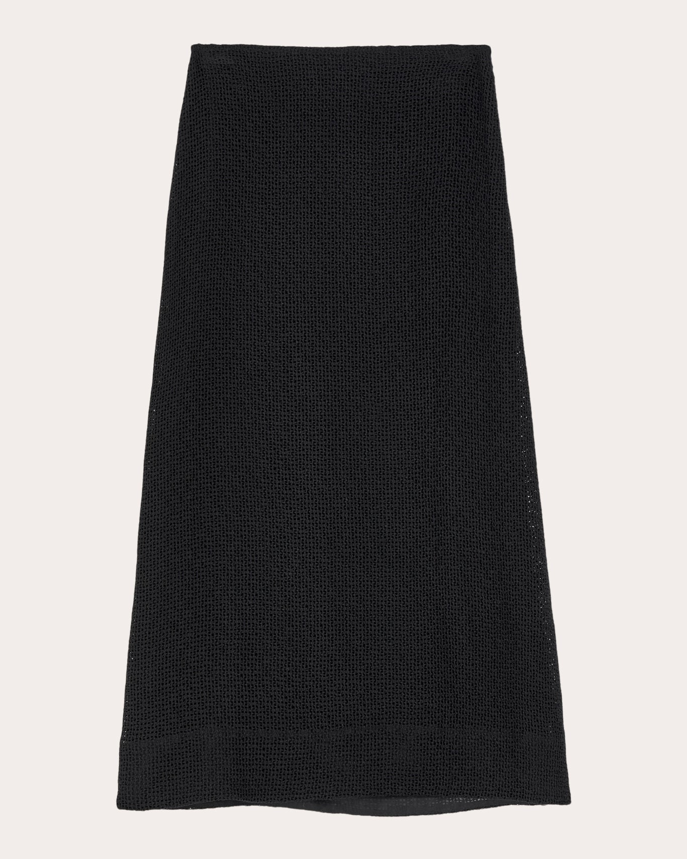 Noelle Linen-Mesh Midi Skirt