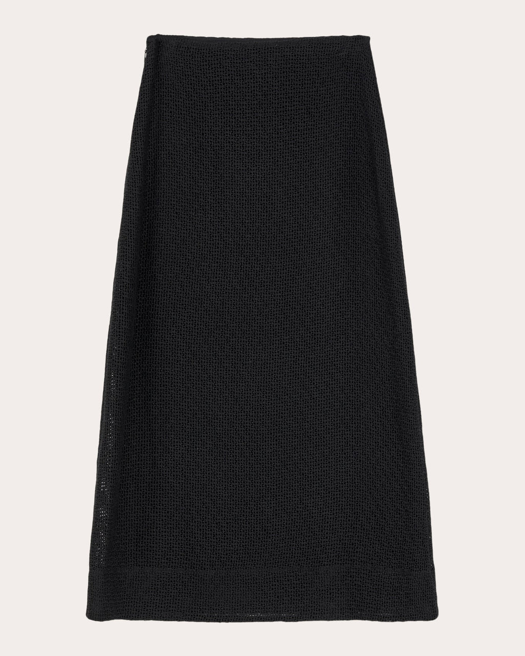 Noelle Linen-Mesh Midi Skirt