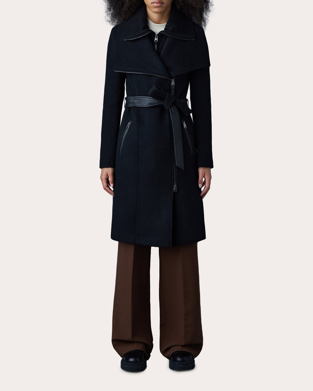 Nori 2-in-1 Belted Wool Coat