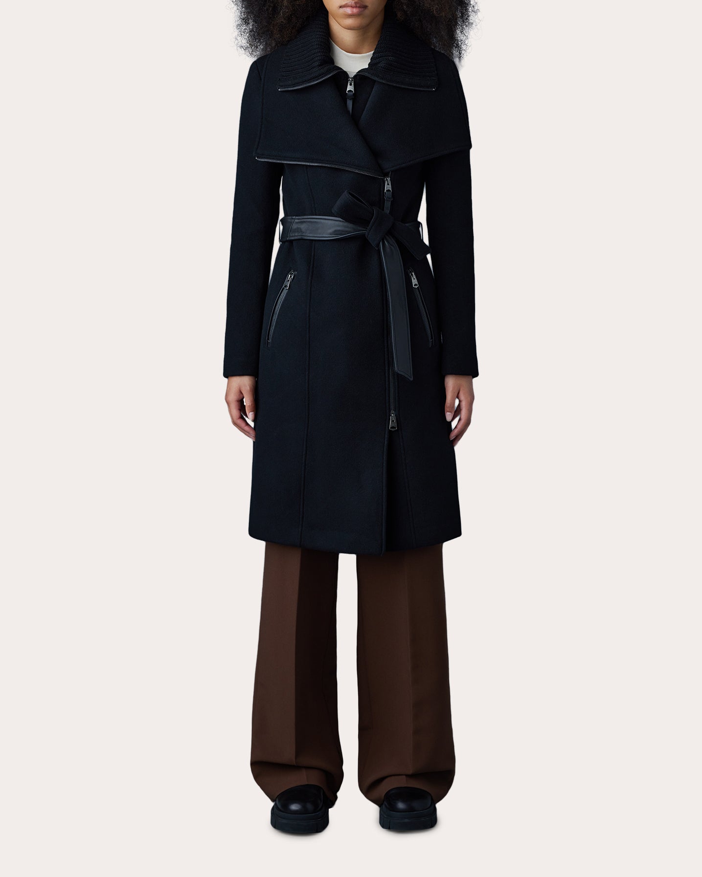 Nori 2-in-1 Belted Wool Coat