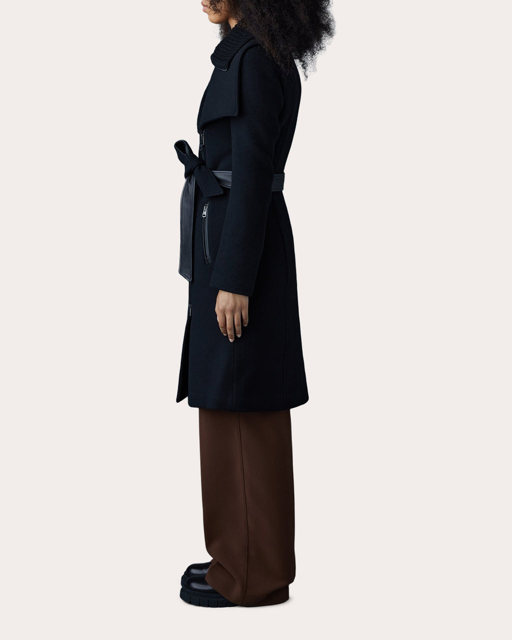Nori 2-in-1 Belted Wool Coat