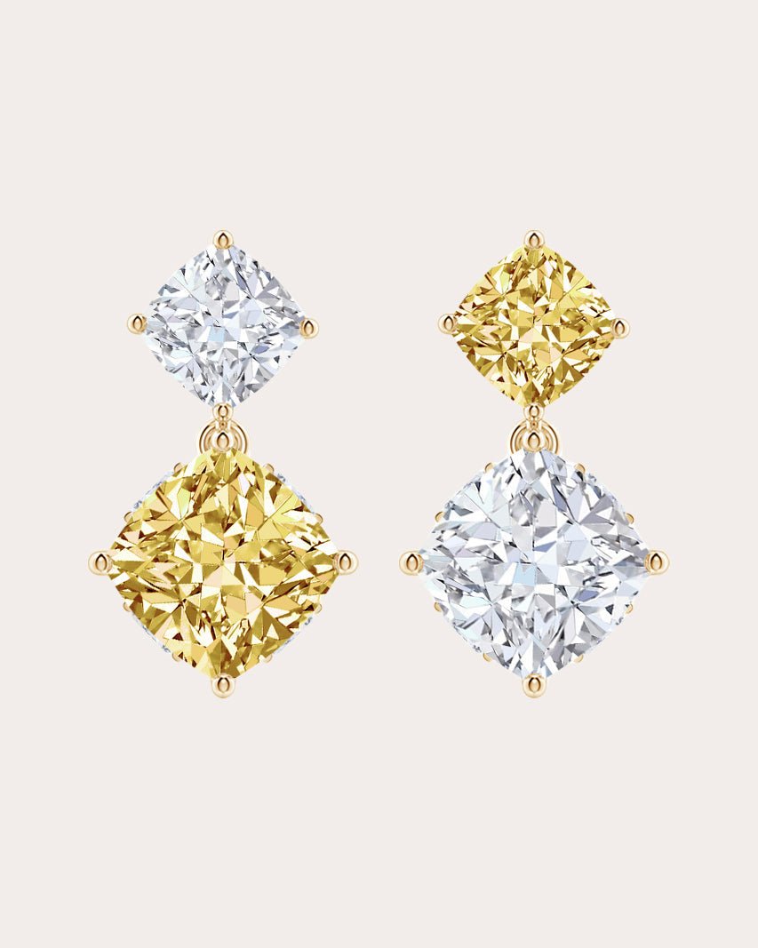 Orient Express 14K Gold Lab-Grown Diamond Earrings