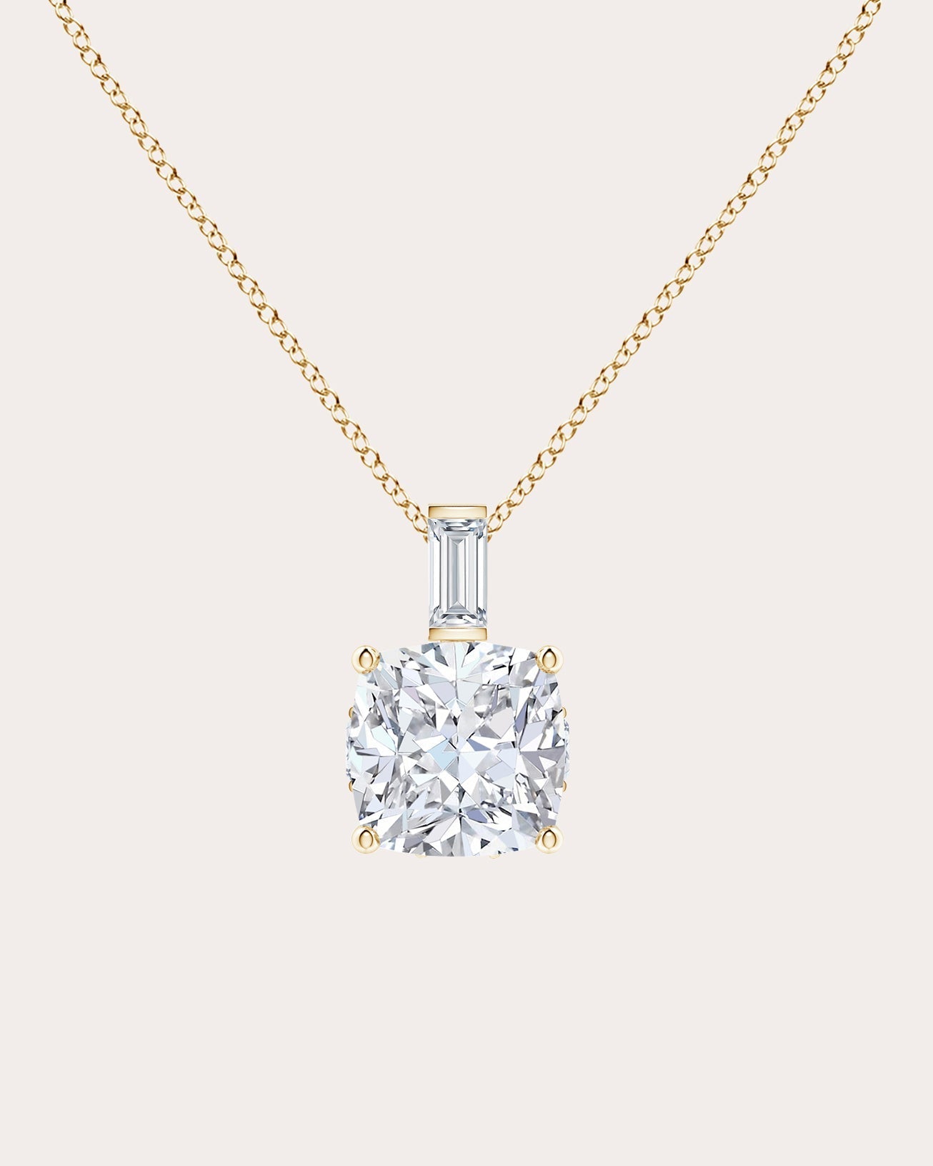 Orient Express 14K Gold Lab-Grown Diamond Pendant Necklace
