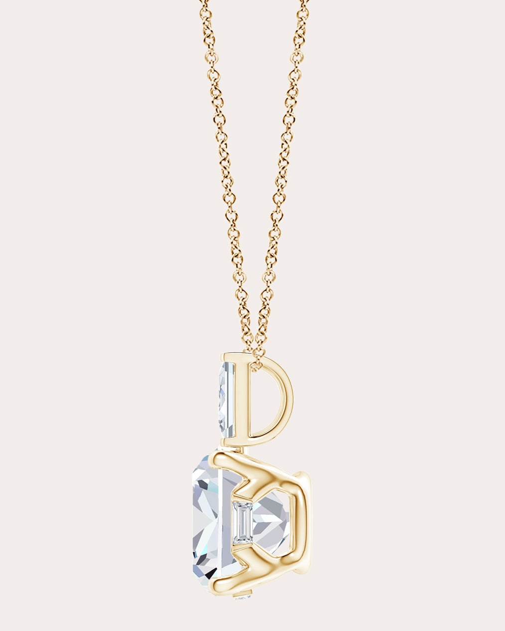 Orient Express 14K Gold Lab-Grown Diamond Pendant Necklace