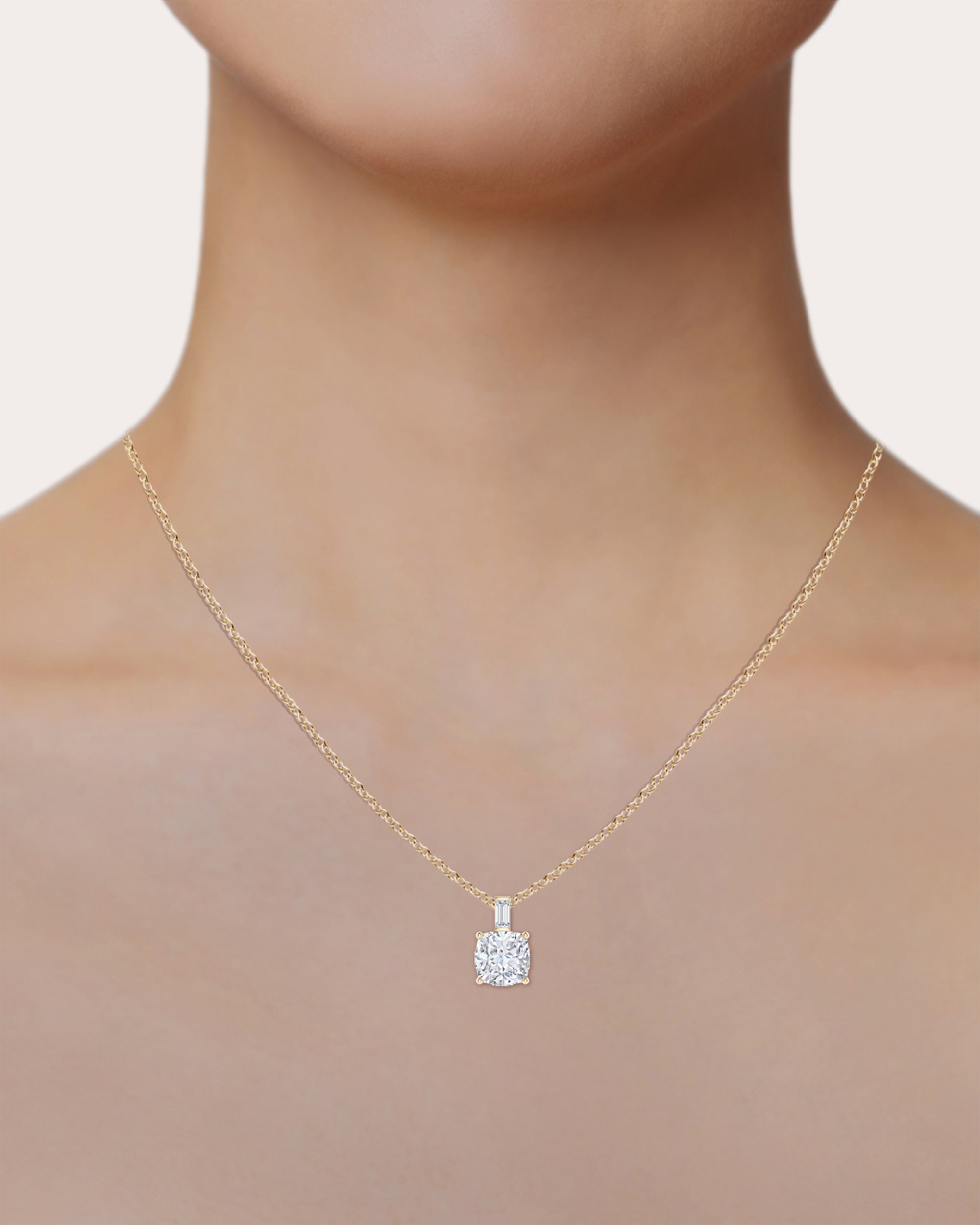 Orient Express 14K Gold Lab-Grown Diamond Pendant Necklace