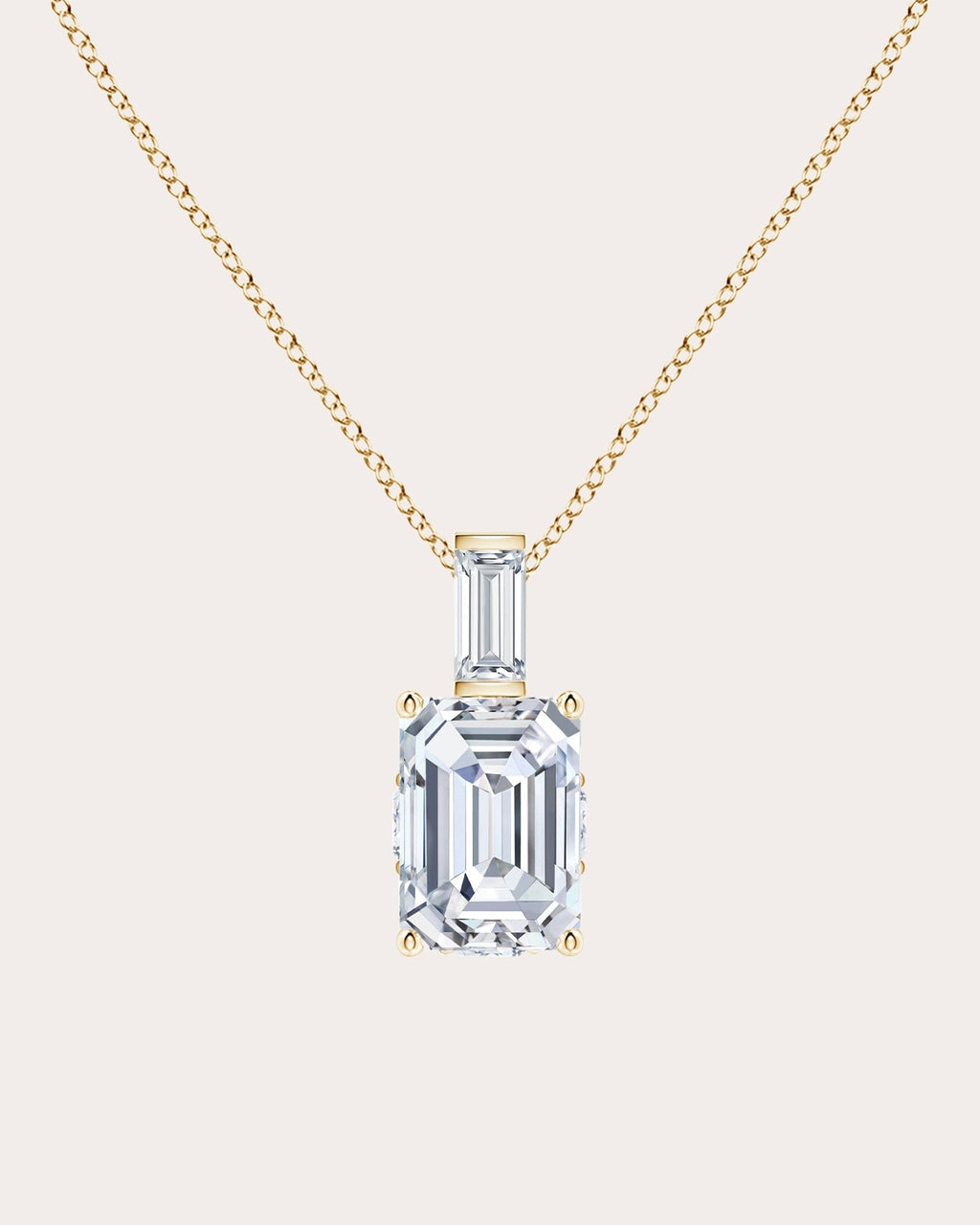 Orient Express 14K Gold Lab-Grown Diamond Pendant Necklace