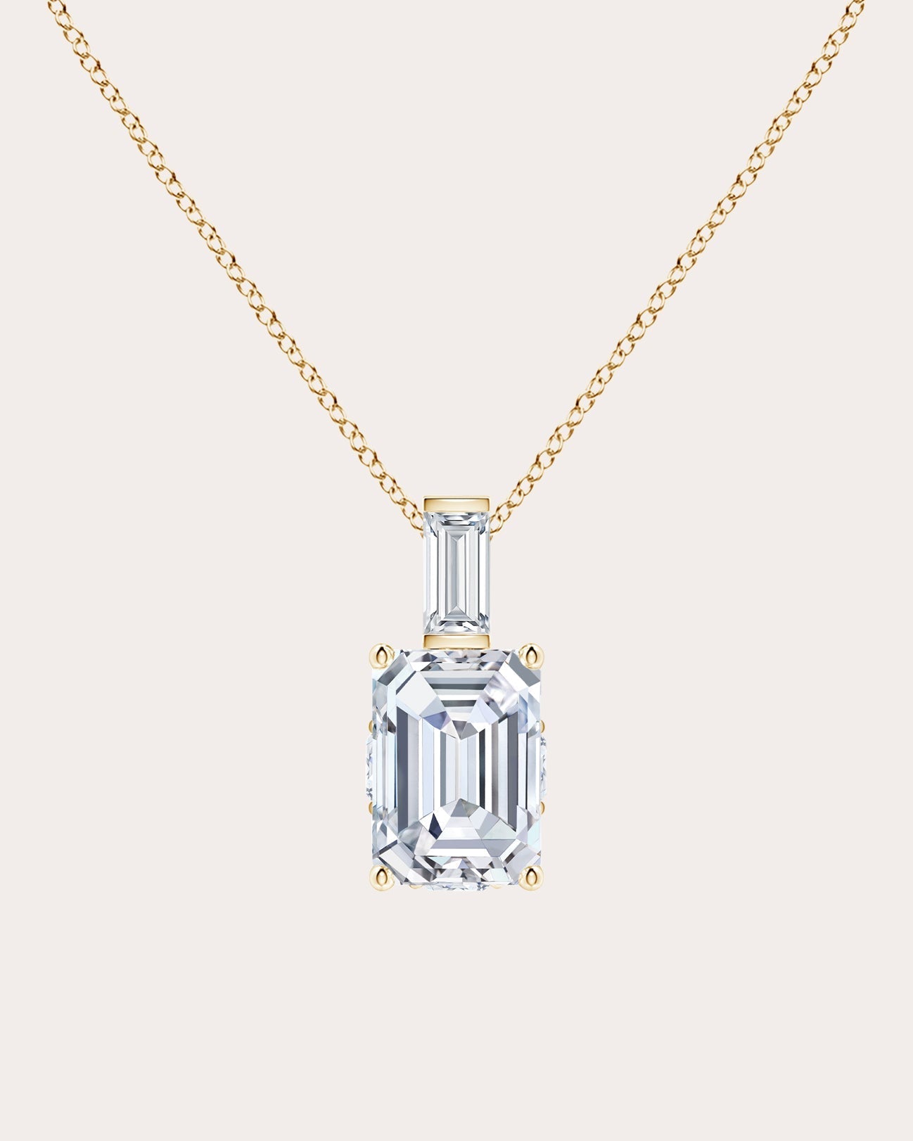 Orient Express 14K Gold Lab-Grown Diamond Pendant Necklace