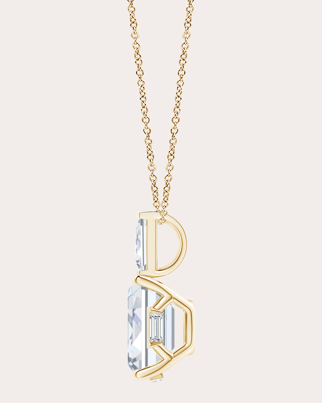 Orient Express 14K Gold Lab-Grown Diamond Pendant Necklace