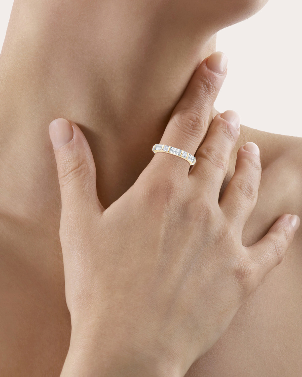 Orient Express 14K Gold Lab-Grown Diamond Eternity Ring