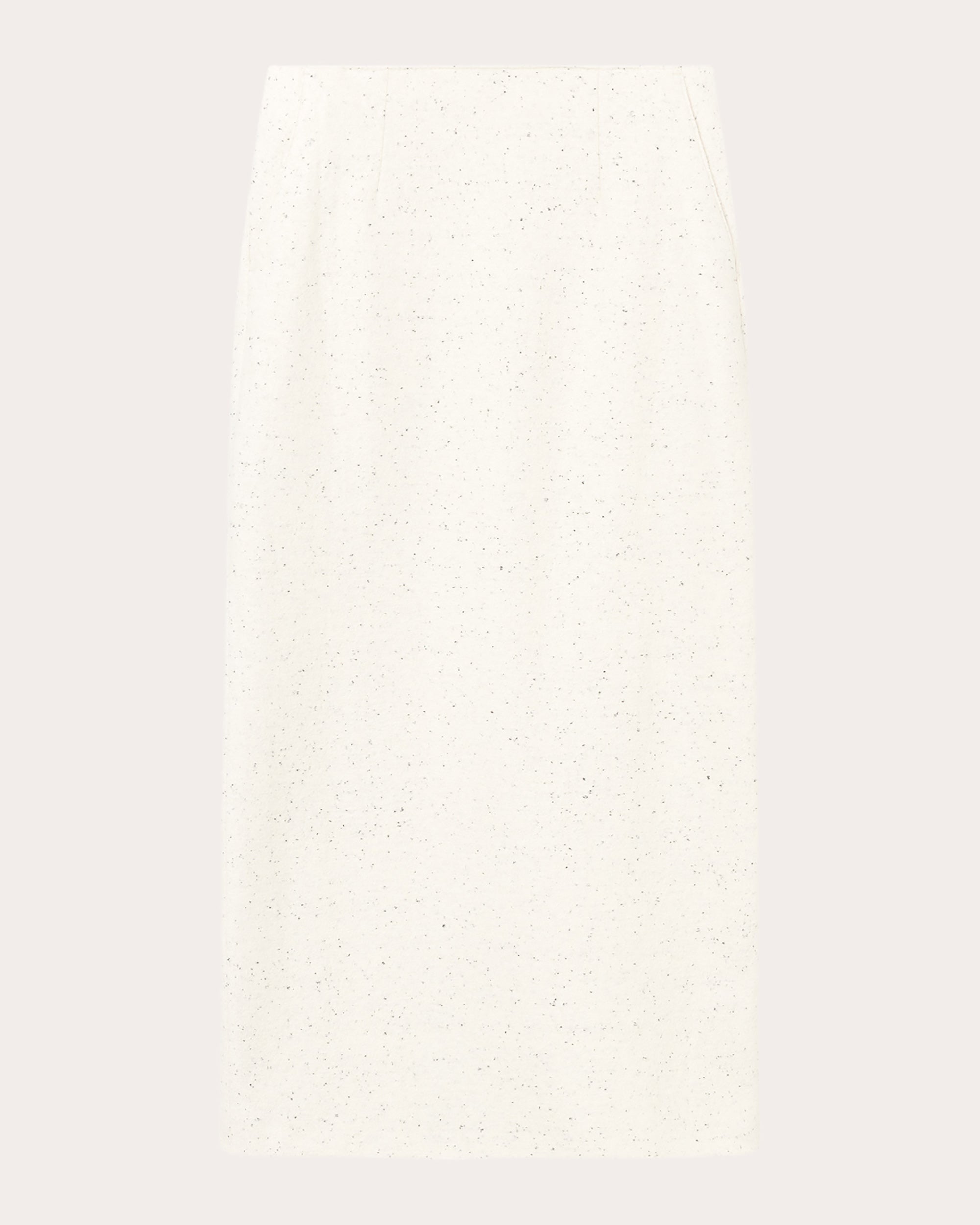 Nuri Wool-Blend Dupioni Midi Skirt