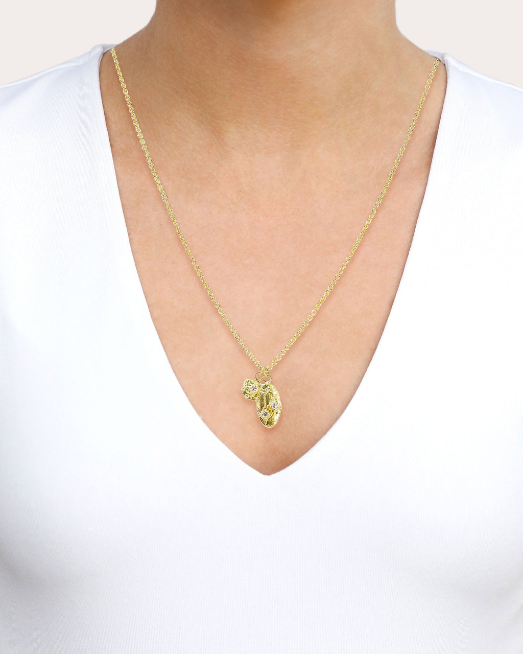 Artifact 18K Gold Diamond Coin Pendant Necklace