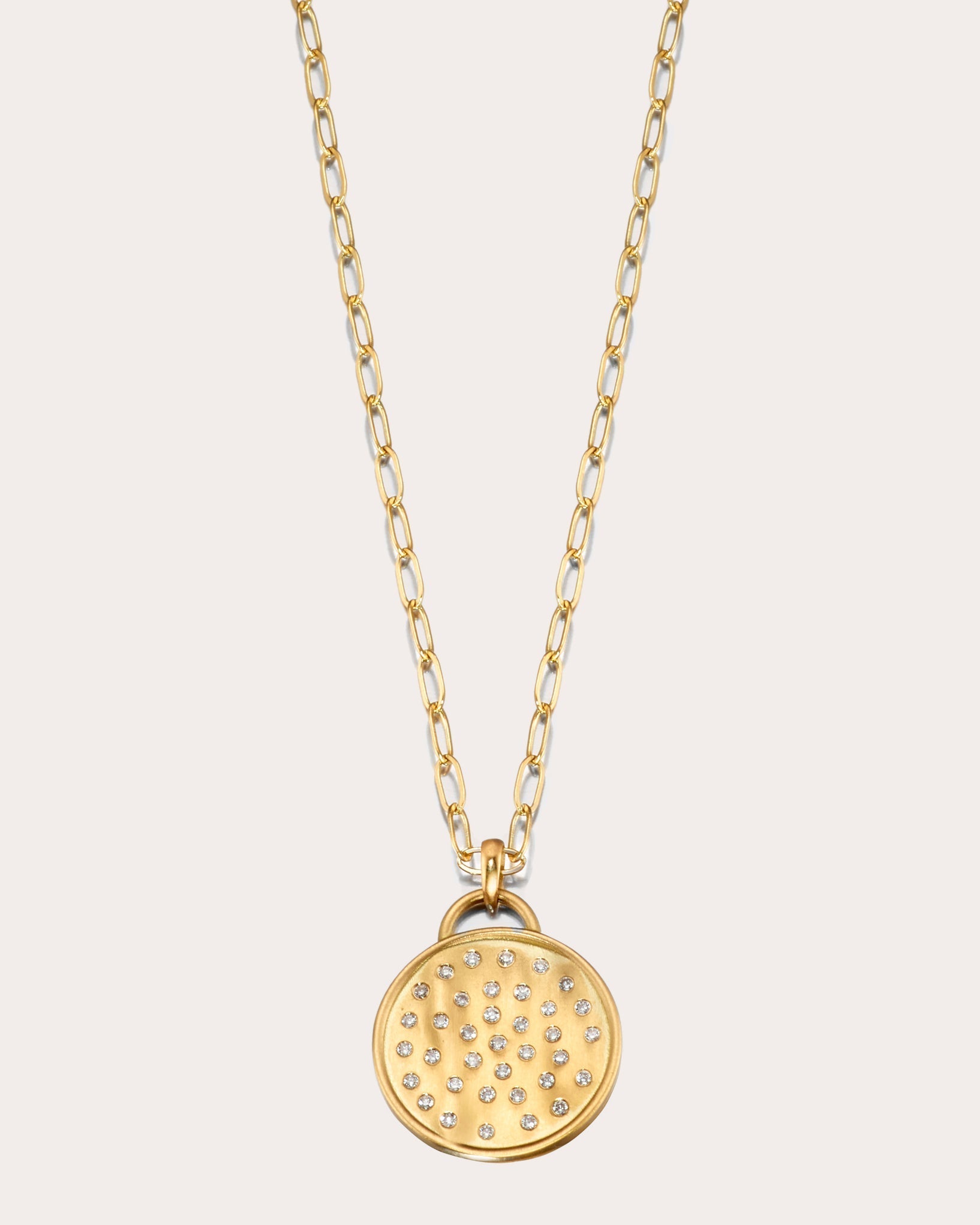 Fairy Dust 18K Gold Diamond Pendant Necklace