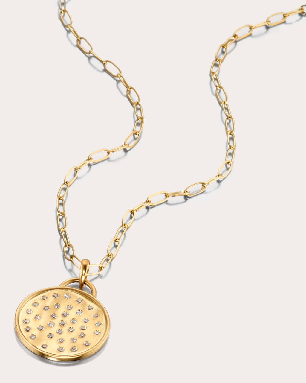 Fairy Dust 18K Gold Diamond Pendant Necklace