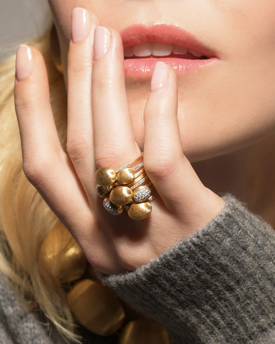 Elite 18K Gold Diamond Pavé Ring