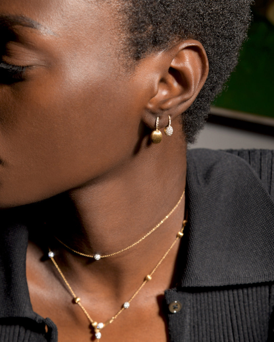 Élite 18K Gold Diamond Necklace