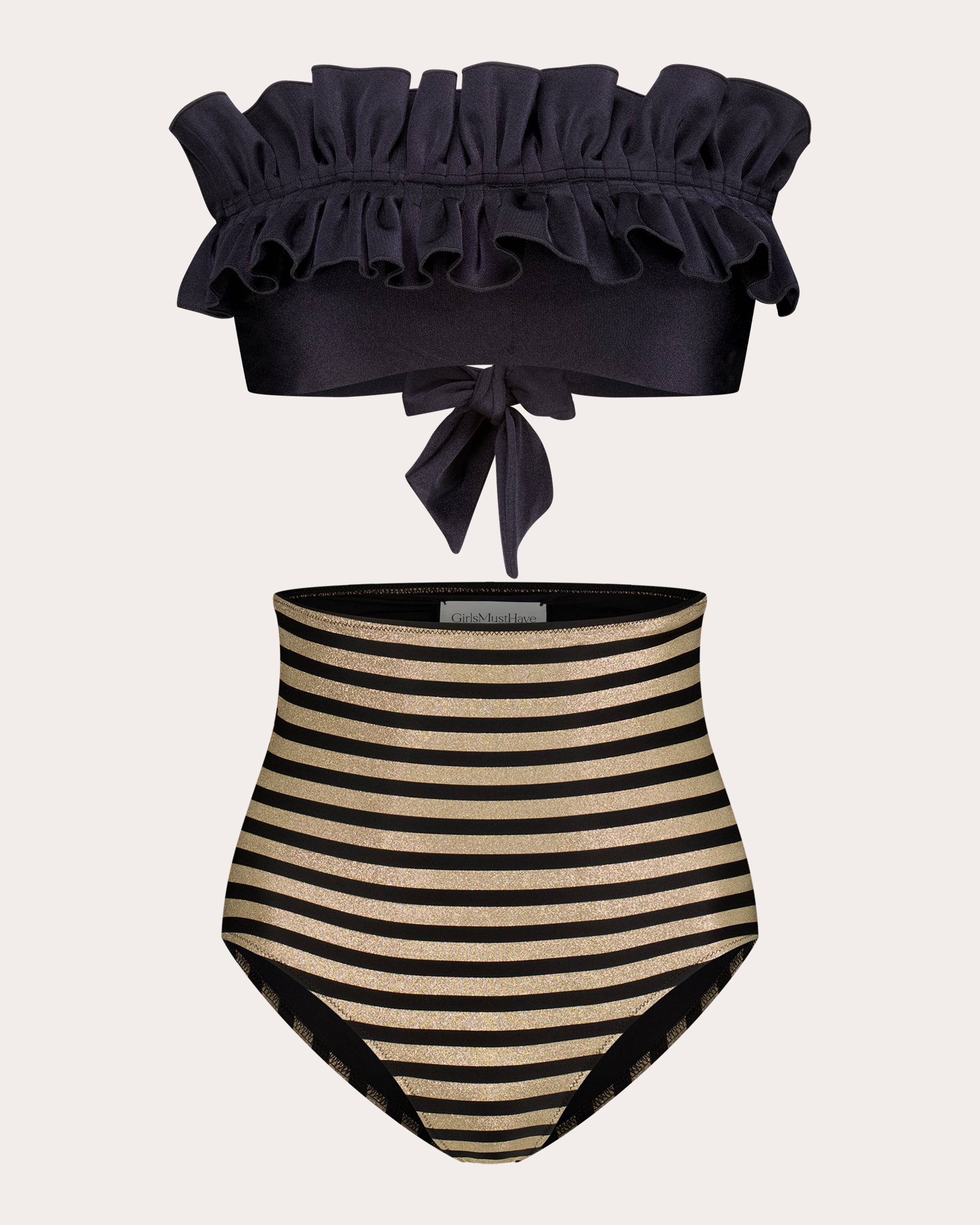 Ara Striped High-Waist Bikini Brief