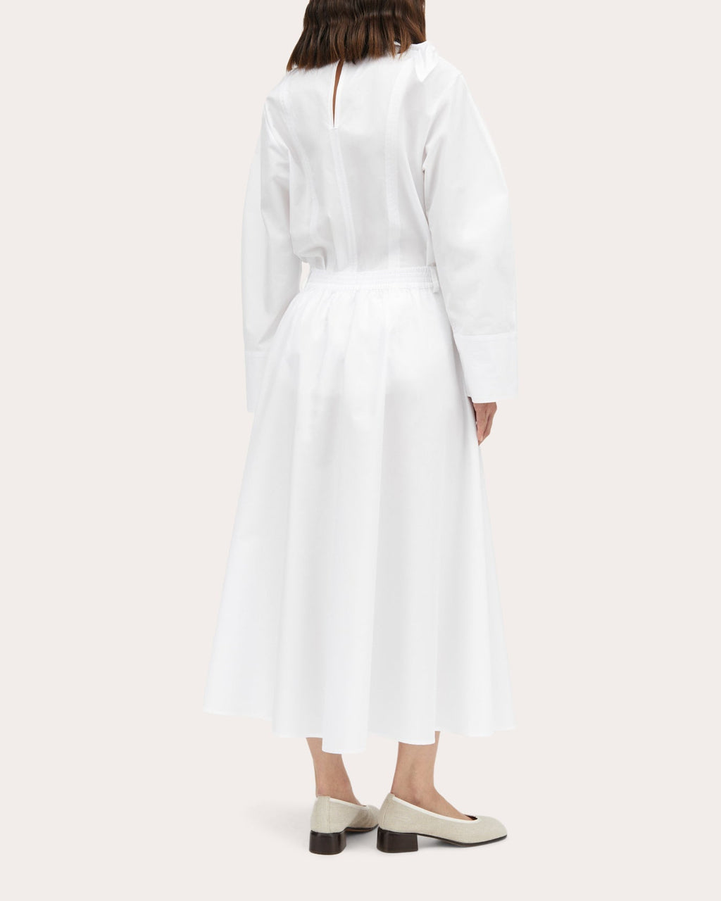 Novo Poplin Midi Skirt