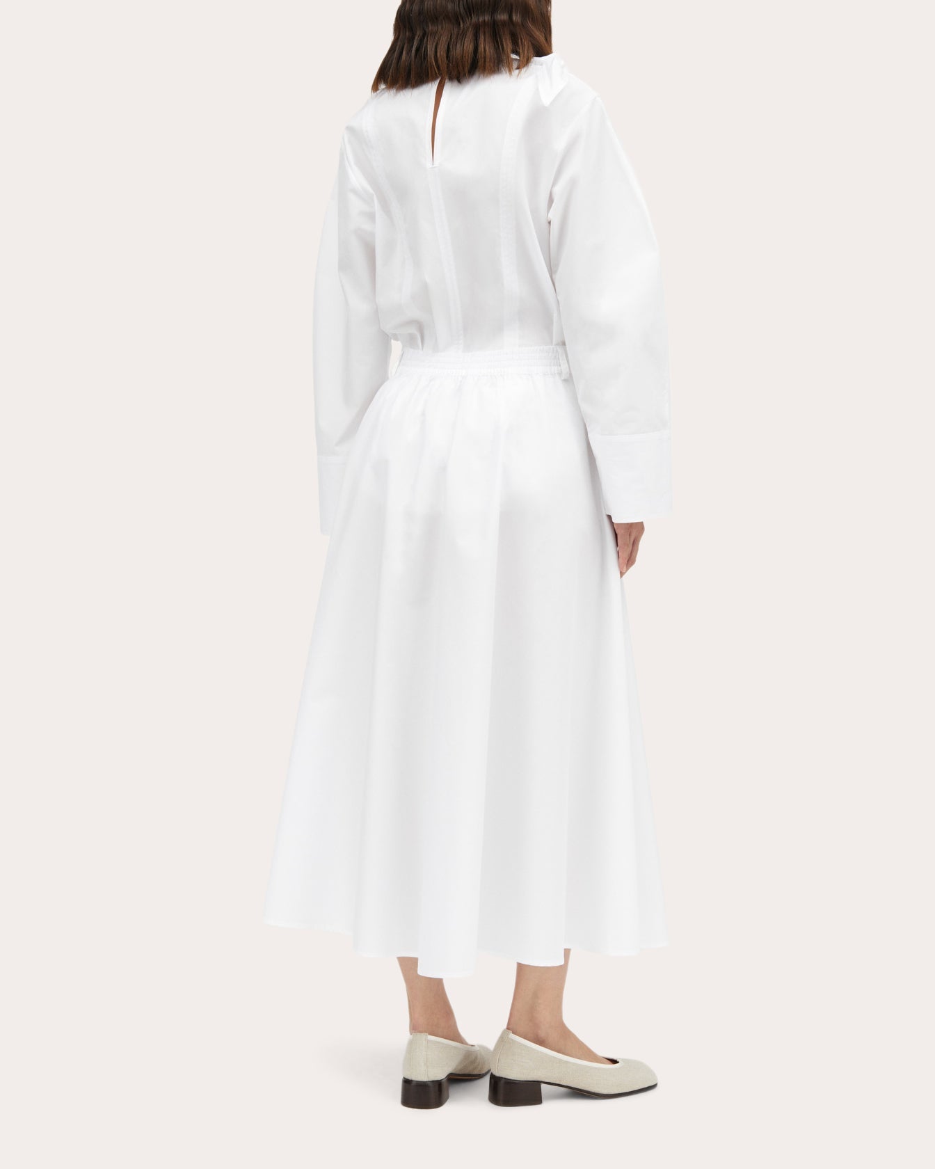 Novo Poplin Midi Skirt