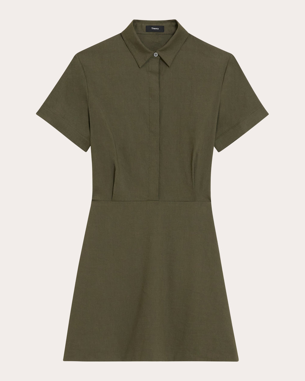 Collared A-Line Mini Dress