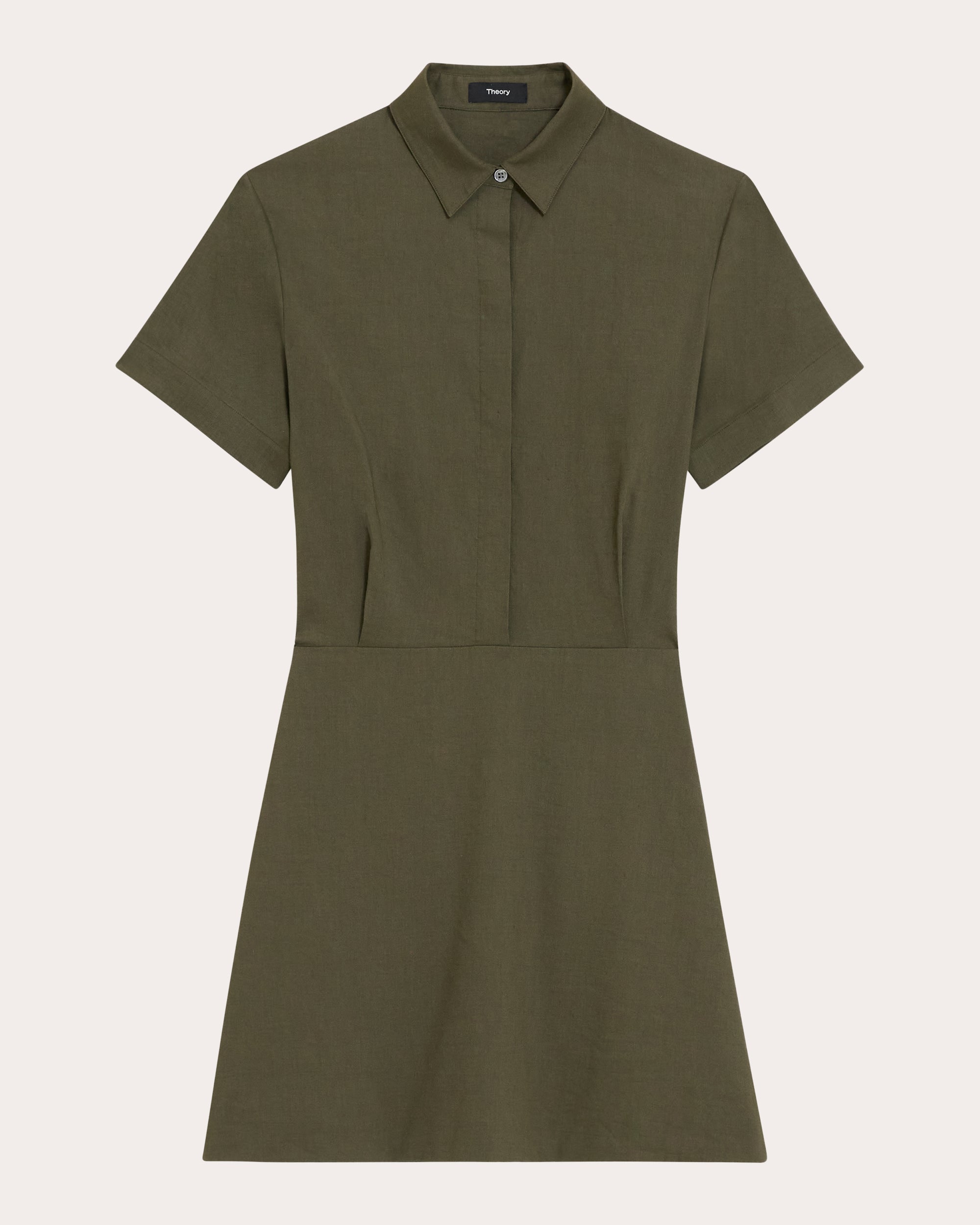 Collared A-Line Mini Dress