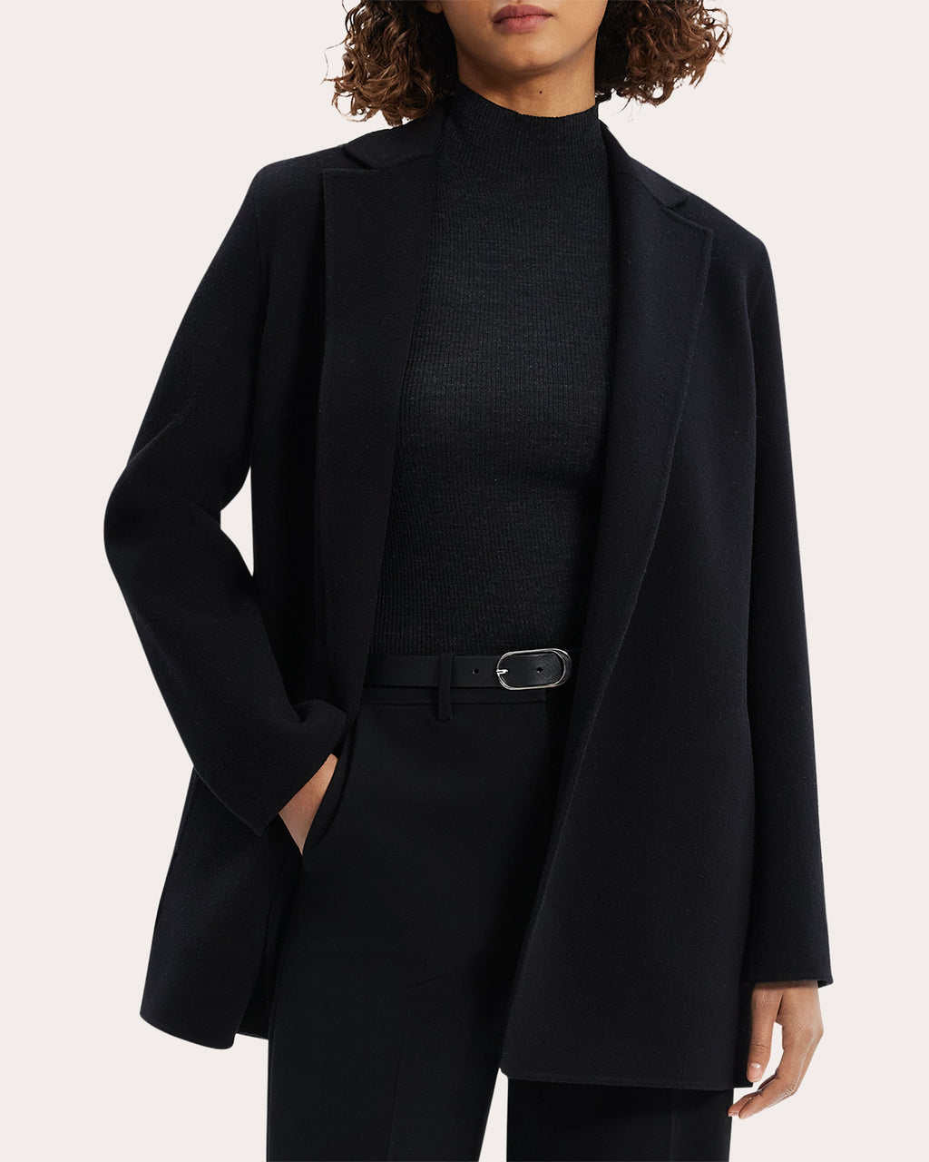 Double-Face Wool-Cashmere Blend Blazer