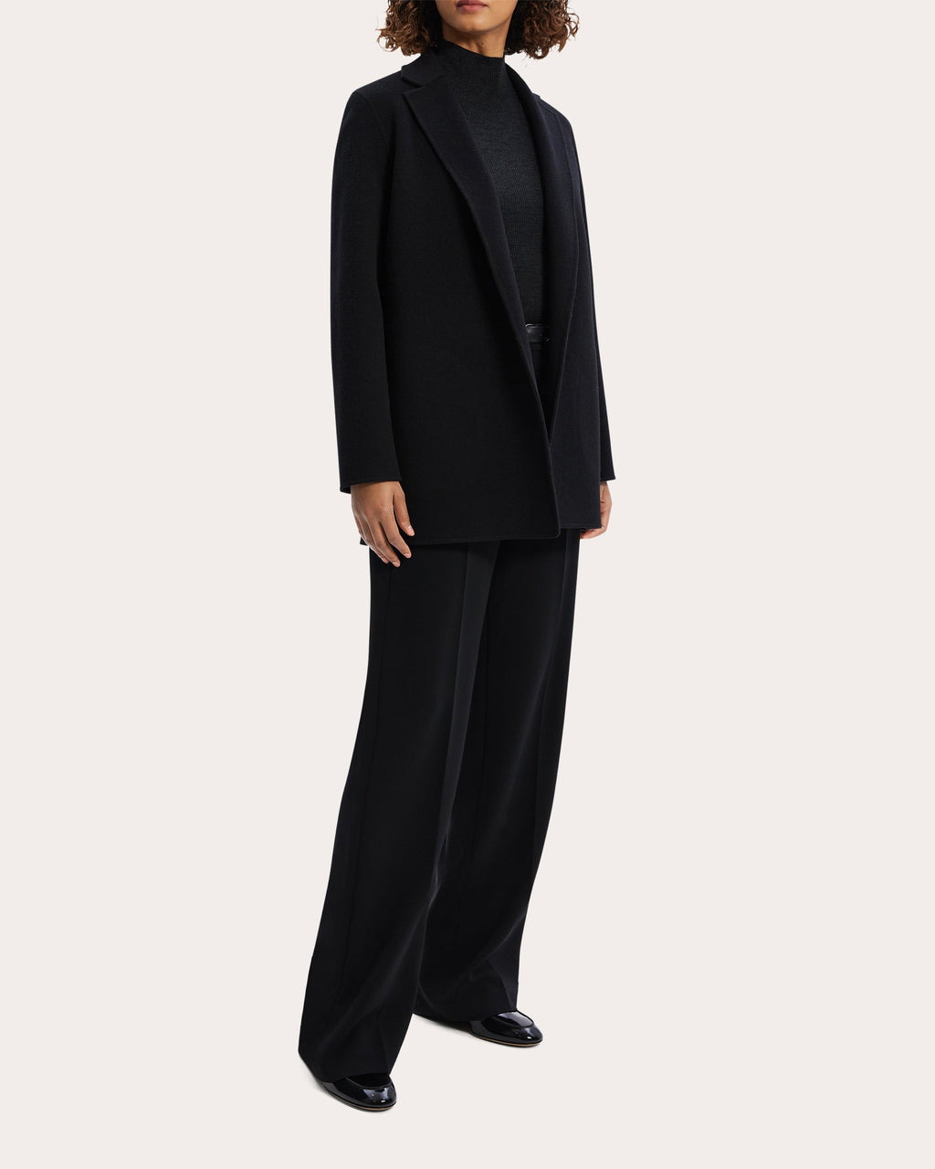 Double-Face Wool-Cashmere Blend Blazer