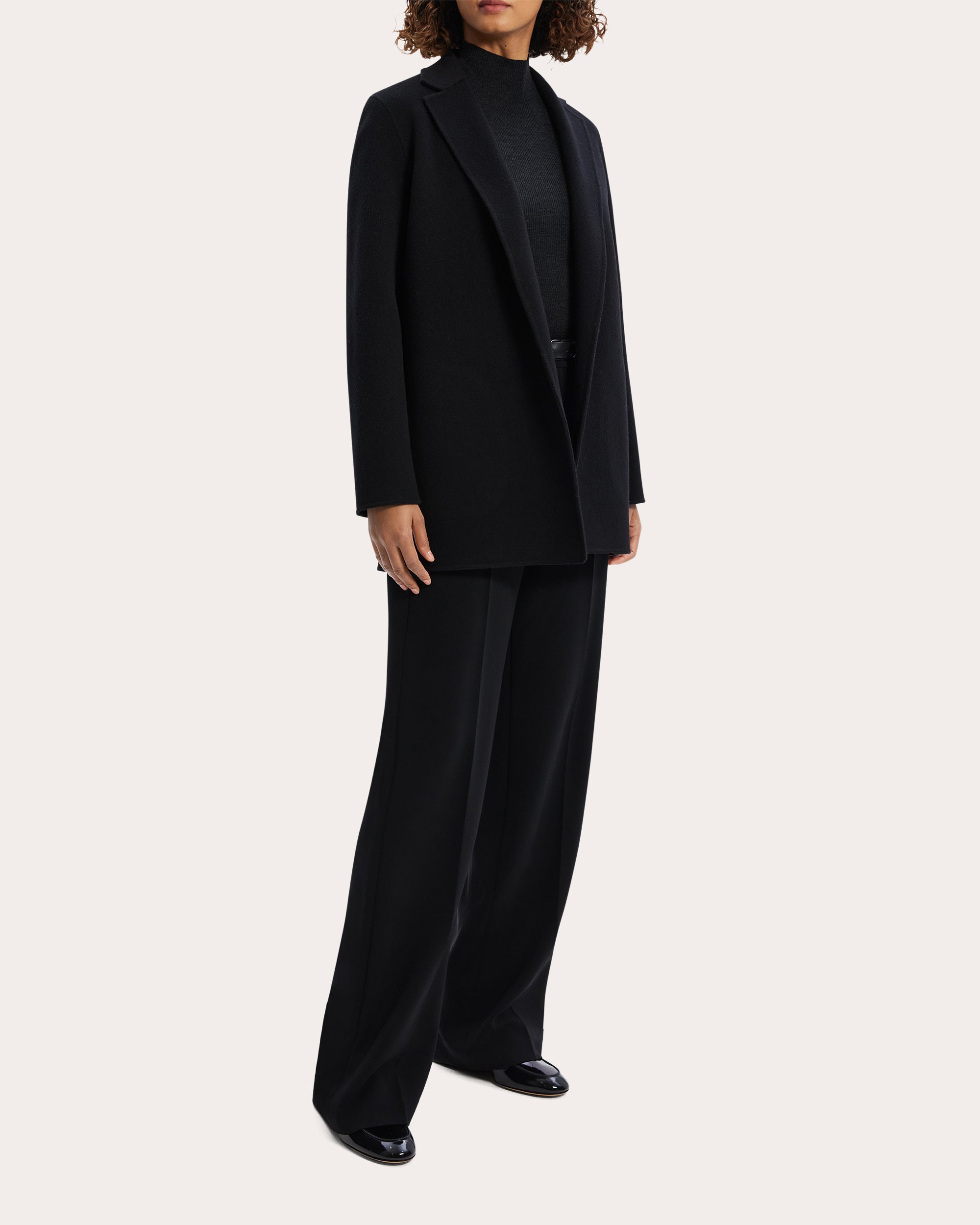 Double-Face Wool-Cashmere Blend Blazer
