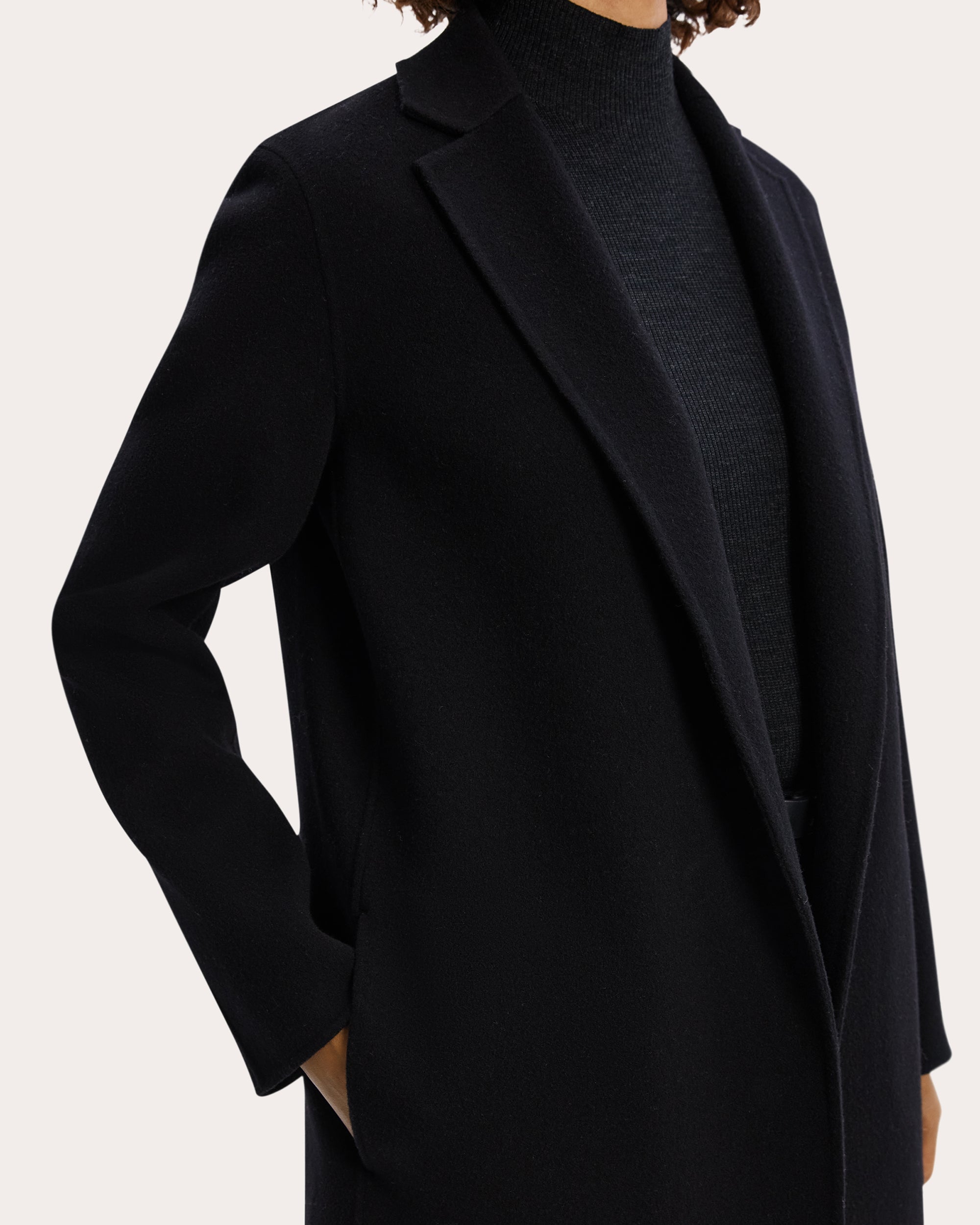 Double-Face Wool-Cashmere Blend Blazer