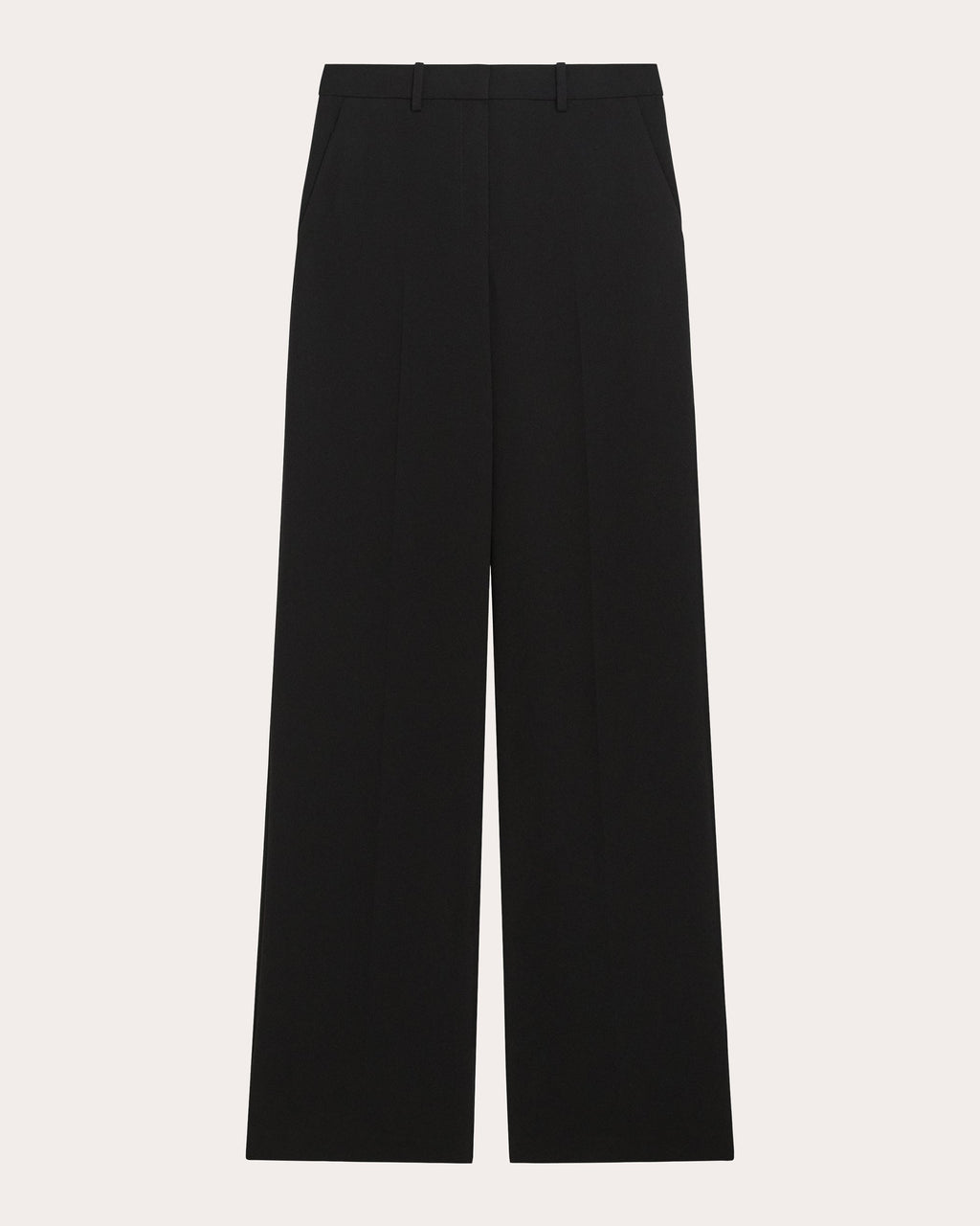Straight-Leg Crepe Pants