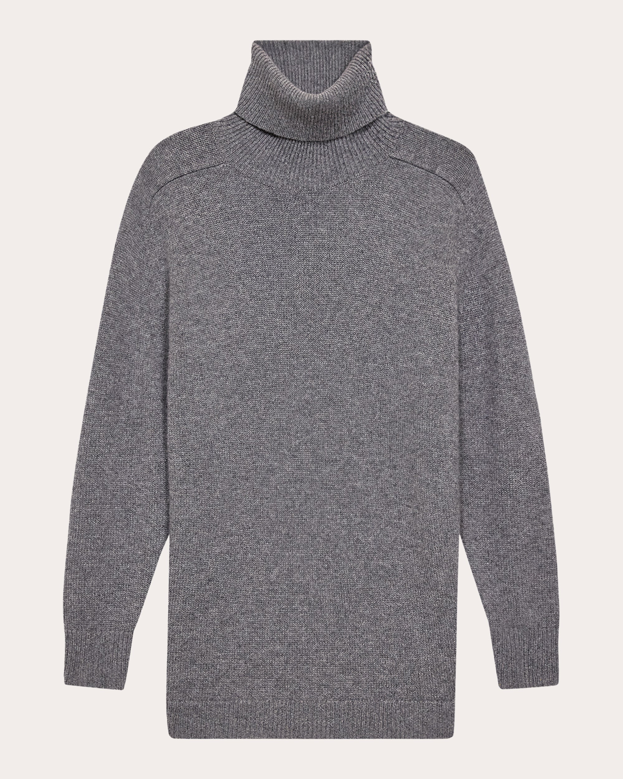Cashmere Turtleneck Tunic Sweater