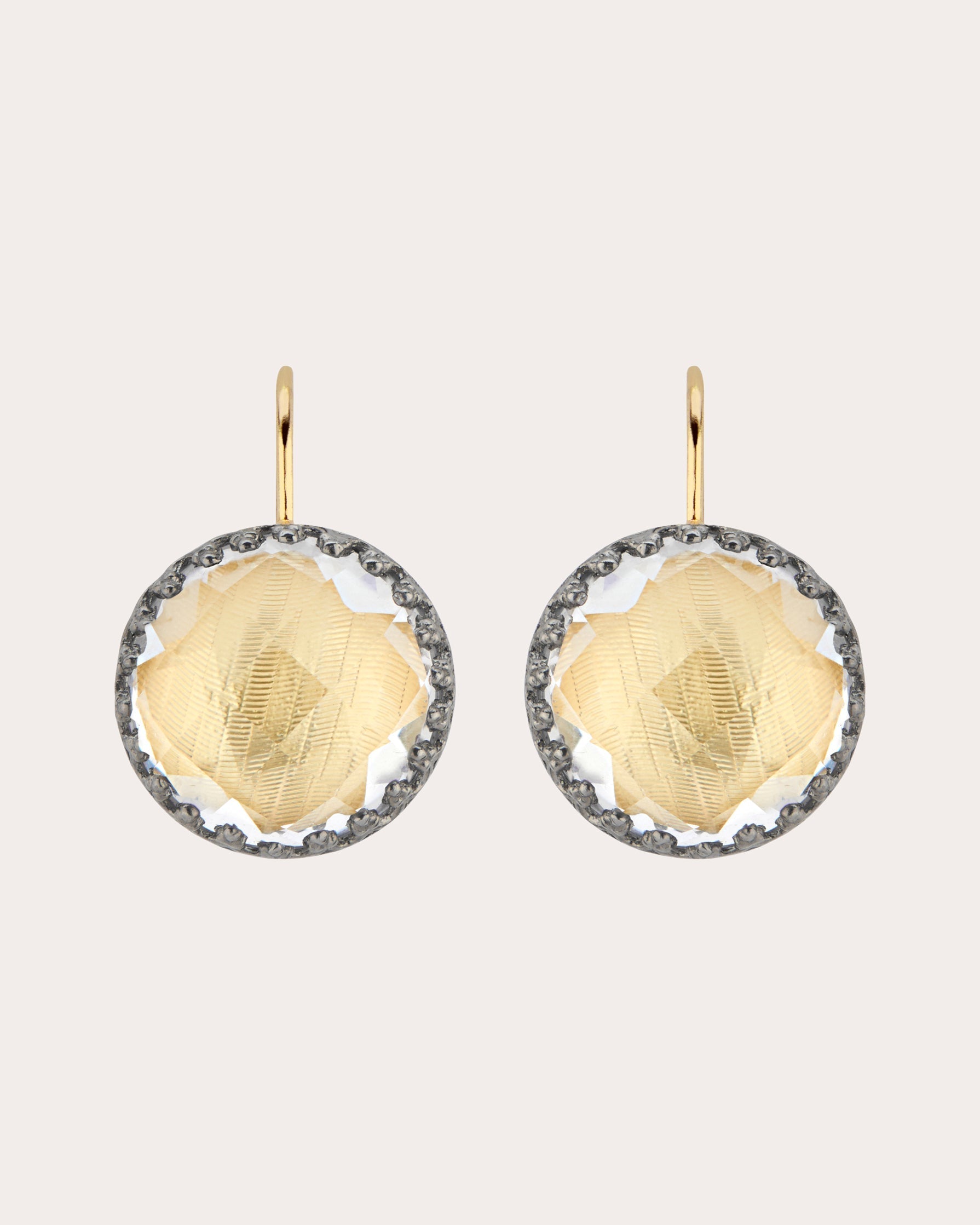 Olivia Rhodium-Dipped Quartz Earrings