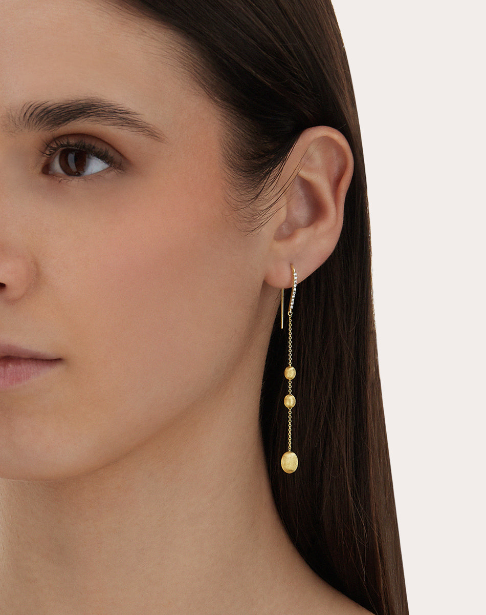 Soffio 18K Gold Diamond Earrings
