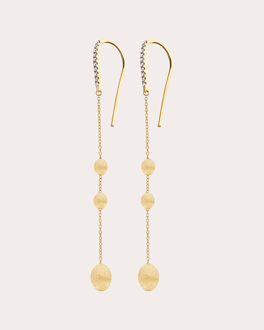 Soffio 18K Gold Diamond Earrings