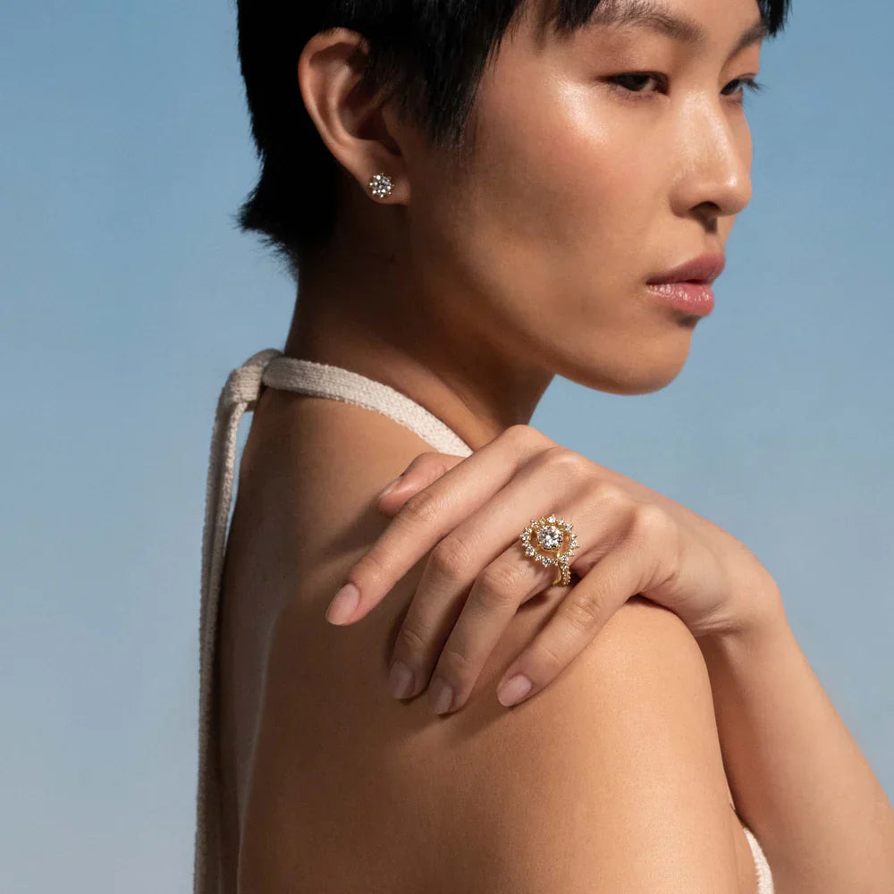 Astre 18K Gold Lab-Grown Diamond Ring