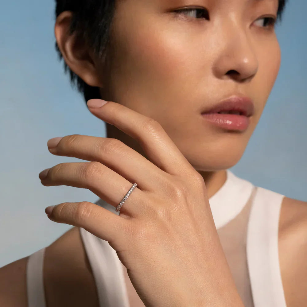 Liberté 18K Gold Lab-Grown Diamond Pavé Ring