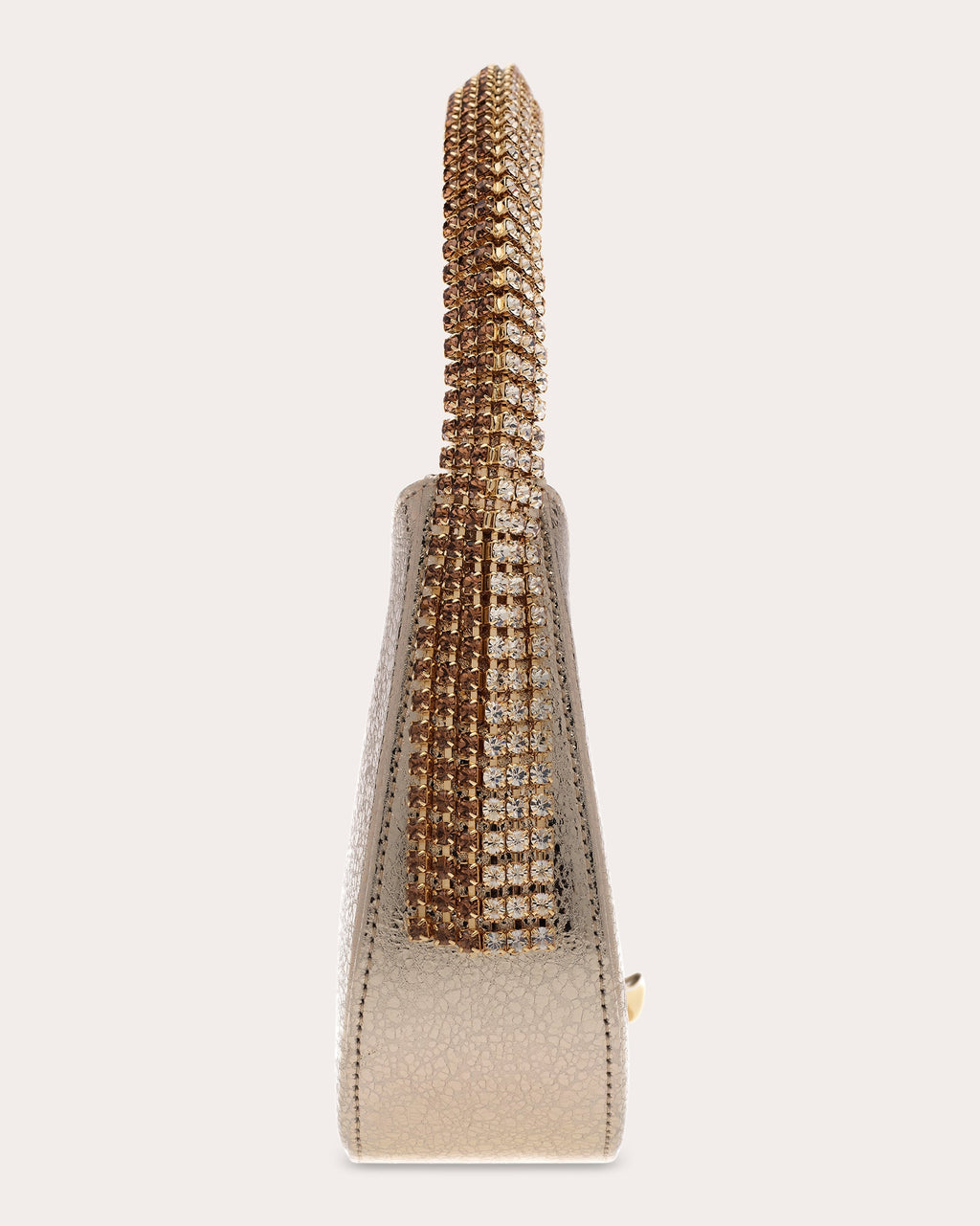 Koda Crystal-Embellished Metallic-Leather Shoulder Bag