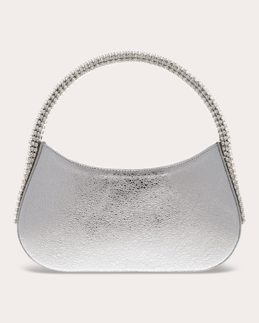 Koda Crystal-Embellished Metallic-Leather Shoulder Bag