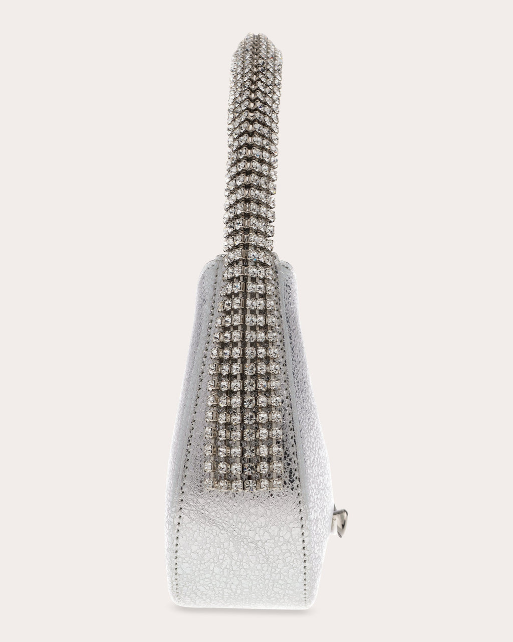 Koda Crystal-Embellished Metallic-Leather Shoulder Bag