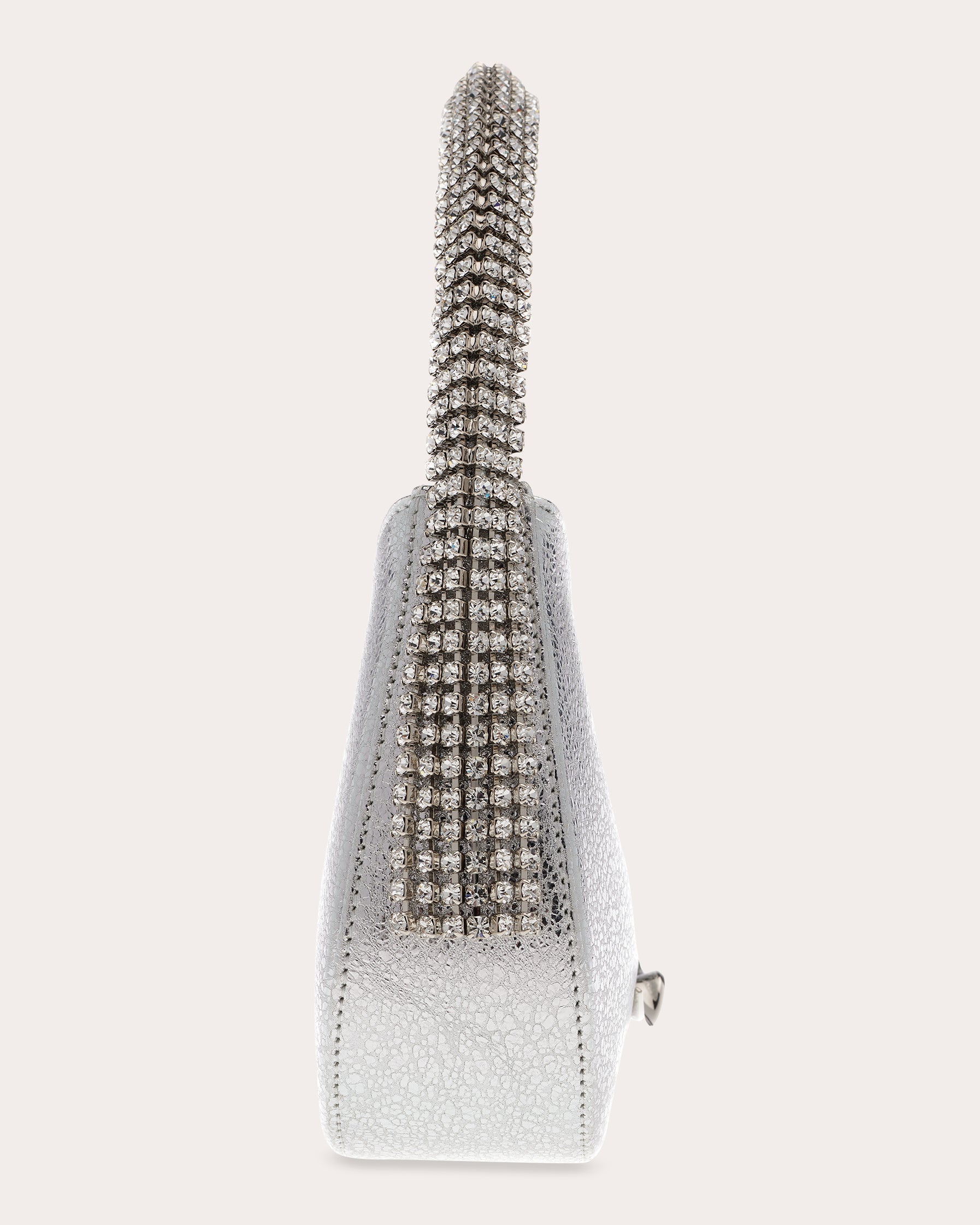 Koda Crystal-Embellished Metallic-Leather Shoulder Bag