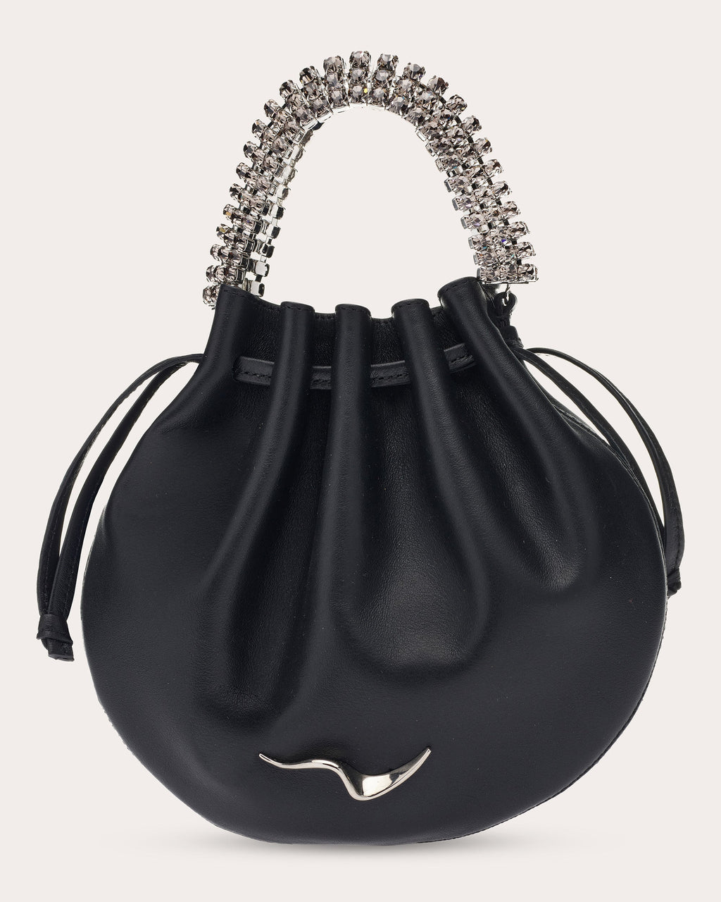 Ayla Crystal-Embellished Leather Tote
