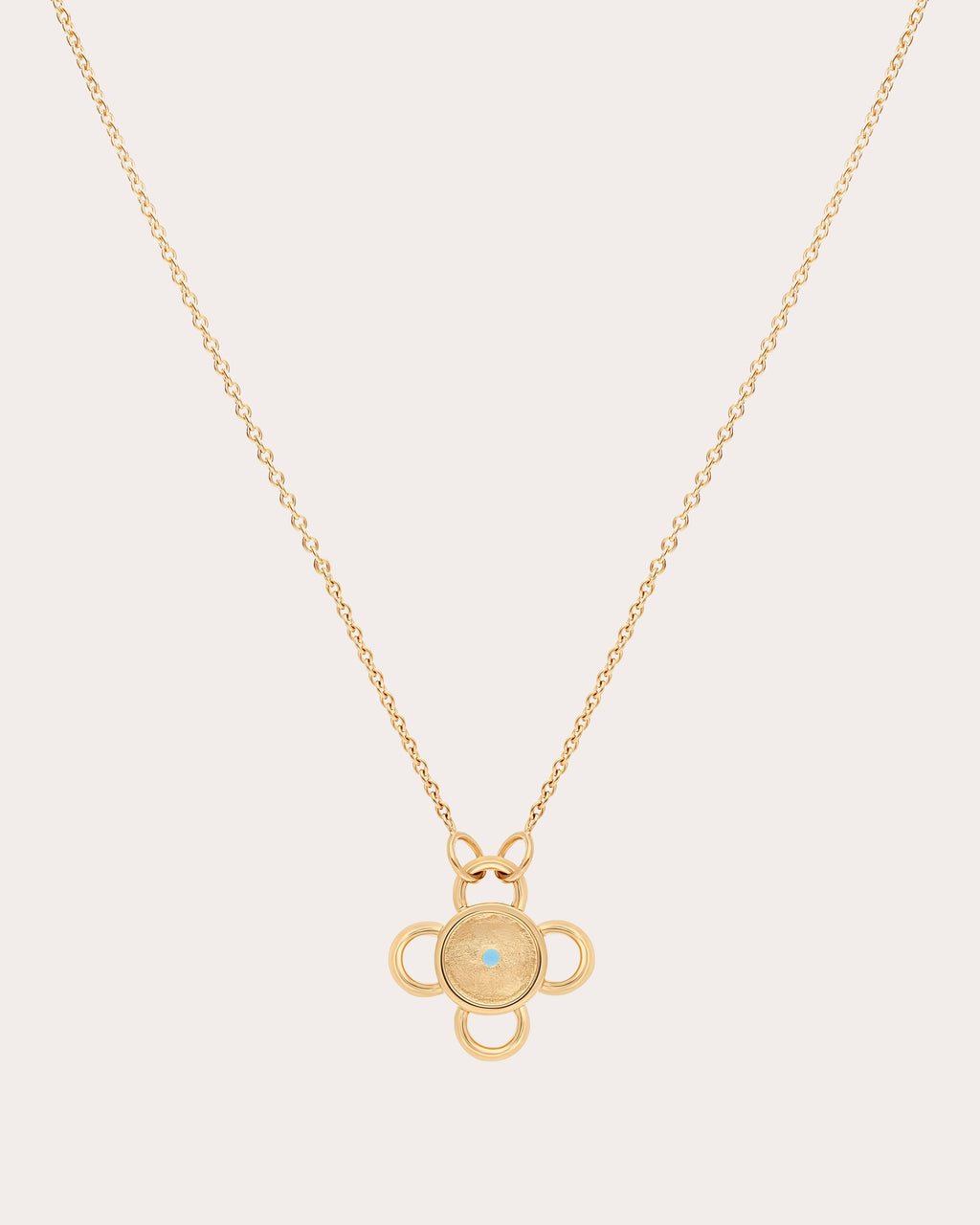 Baby Bolt 18K Gold Sapphire Pendant Necklace