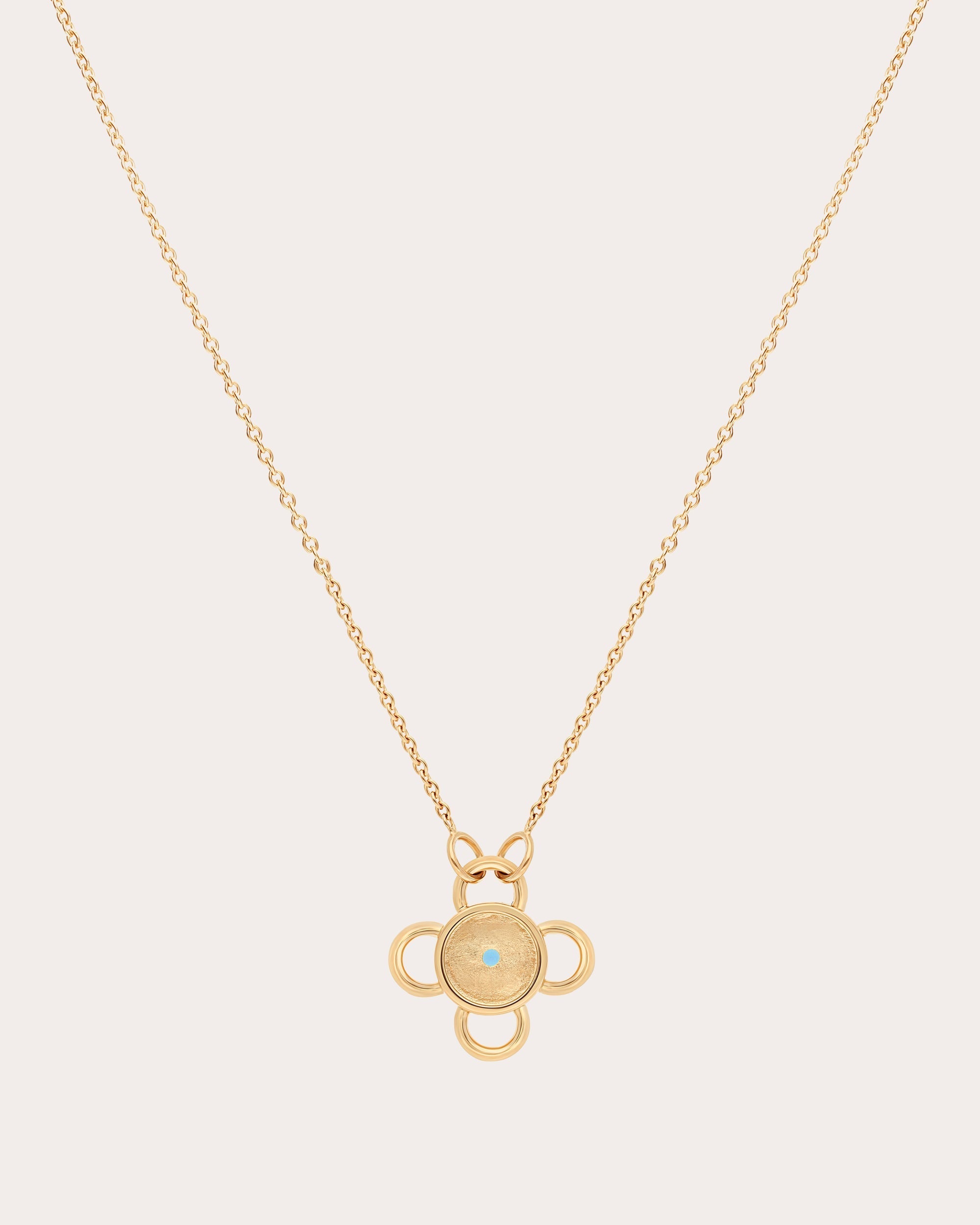 Baby Bolt 18K Gold Sapphire Pendant Necklace