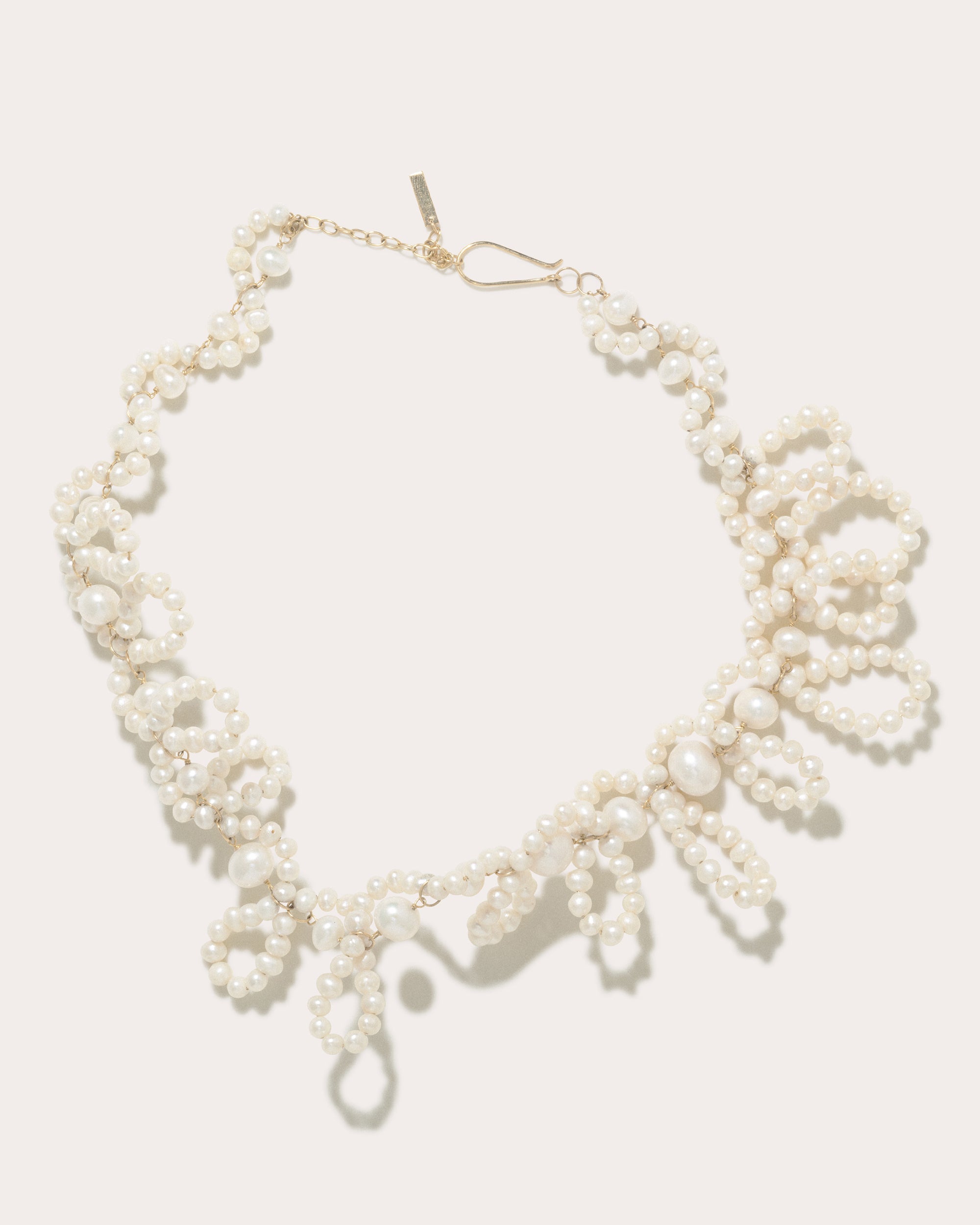 Searching 18K Gold-Plated Silver and Freshwater Pearl Necklace