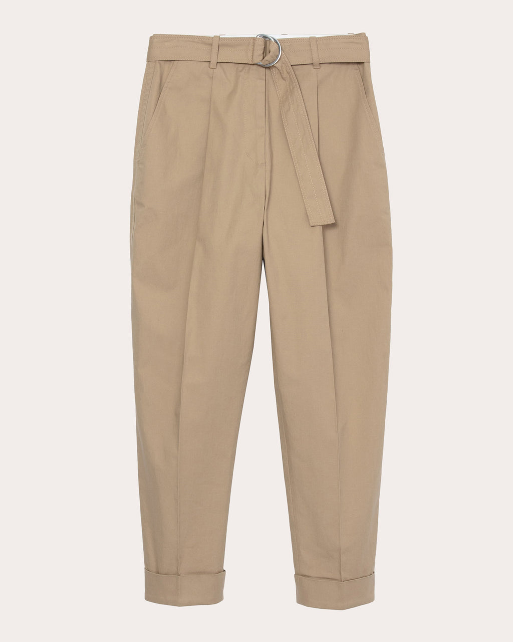 Pleated Cotton-Canvas Pants